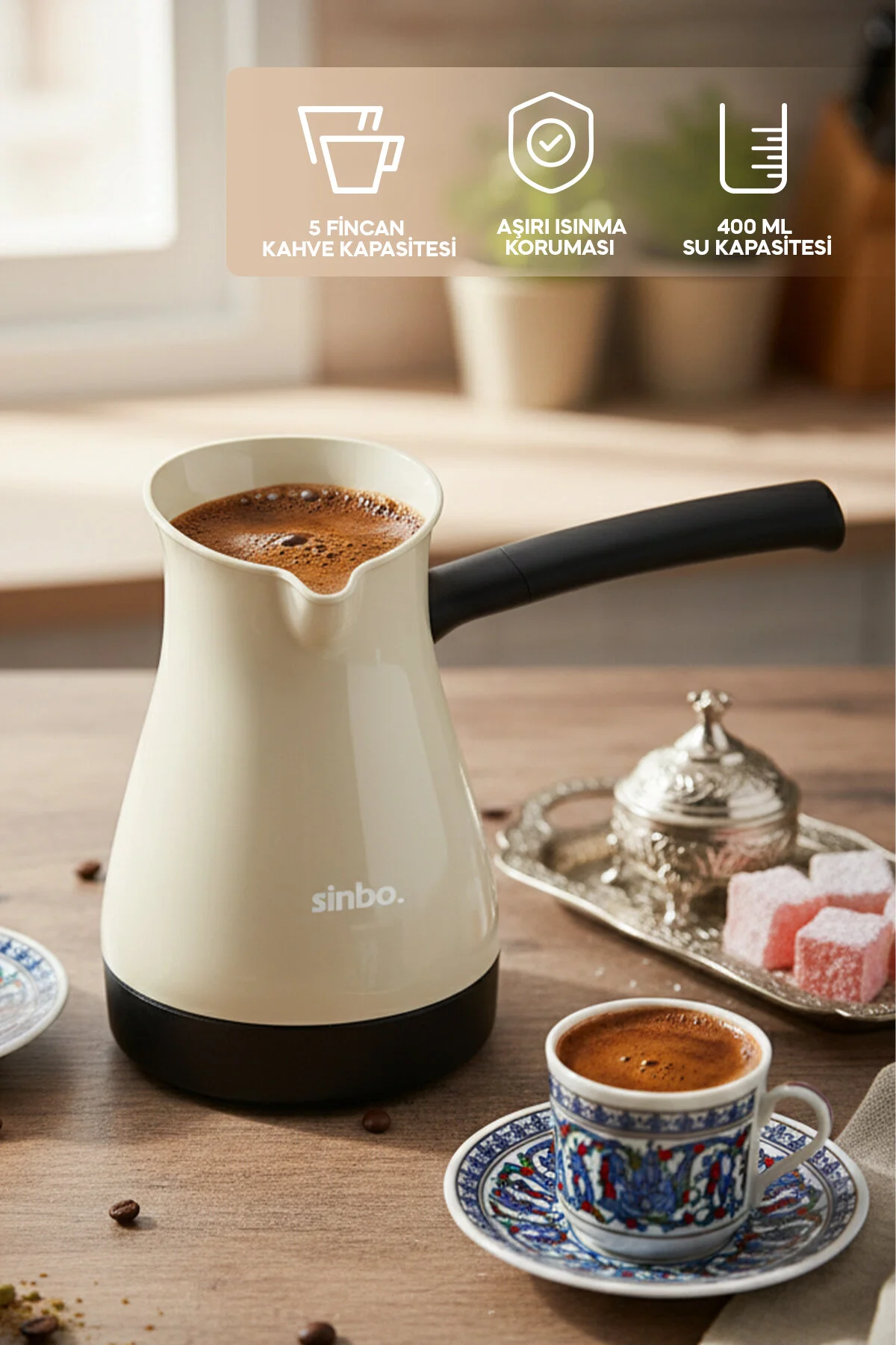 قهوه ساز ترک نود دستگاه برقی SCM 2951 Sinbo