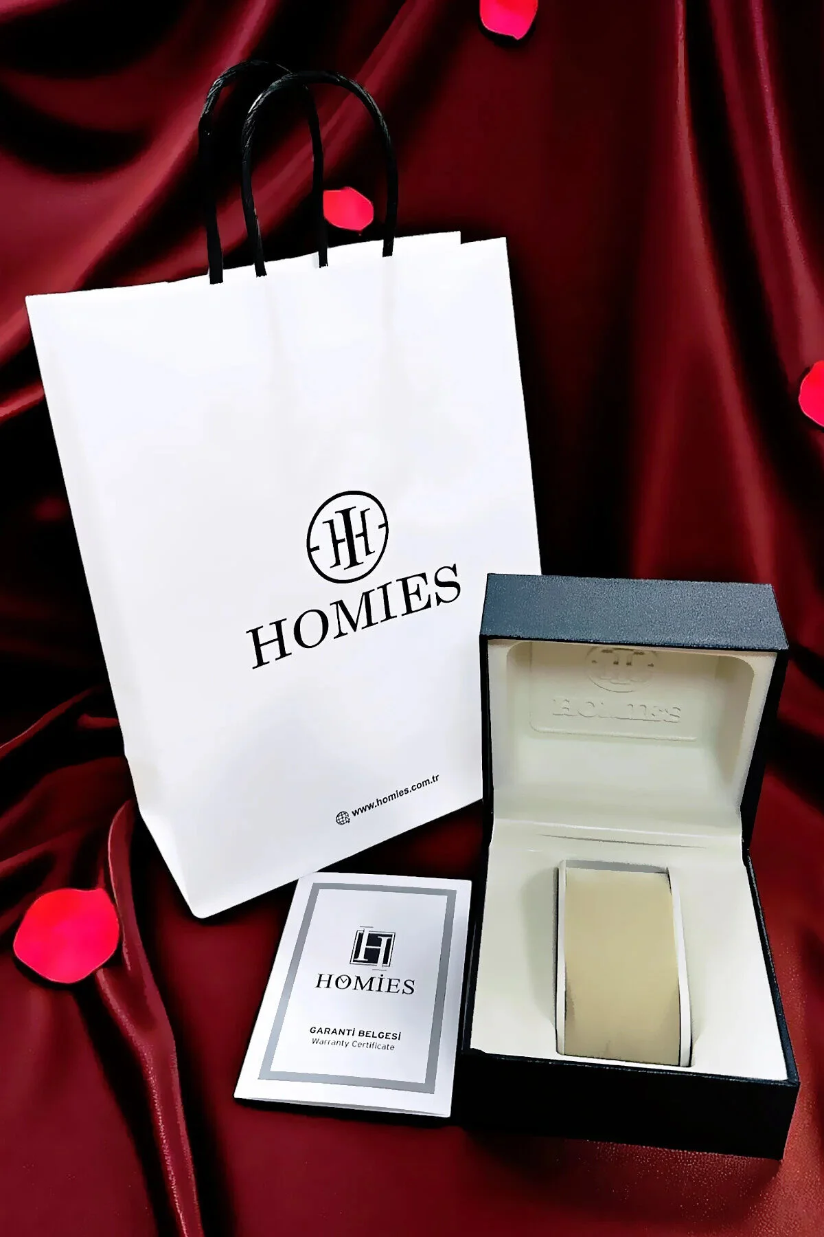 ساعت دستبند بند ناف استیل دو رنگ مچی زنانه جعبه دار مخصوص مار HMBY2049C2 Homies