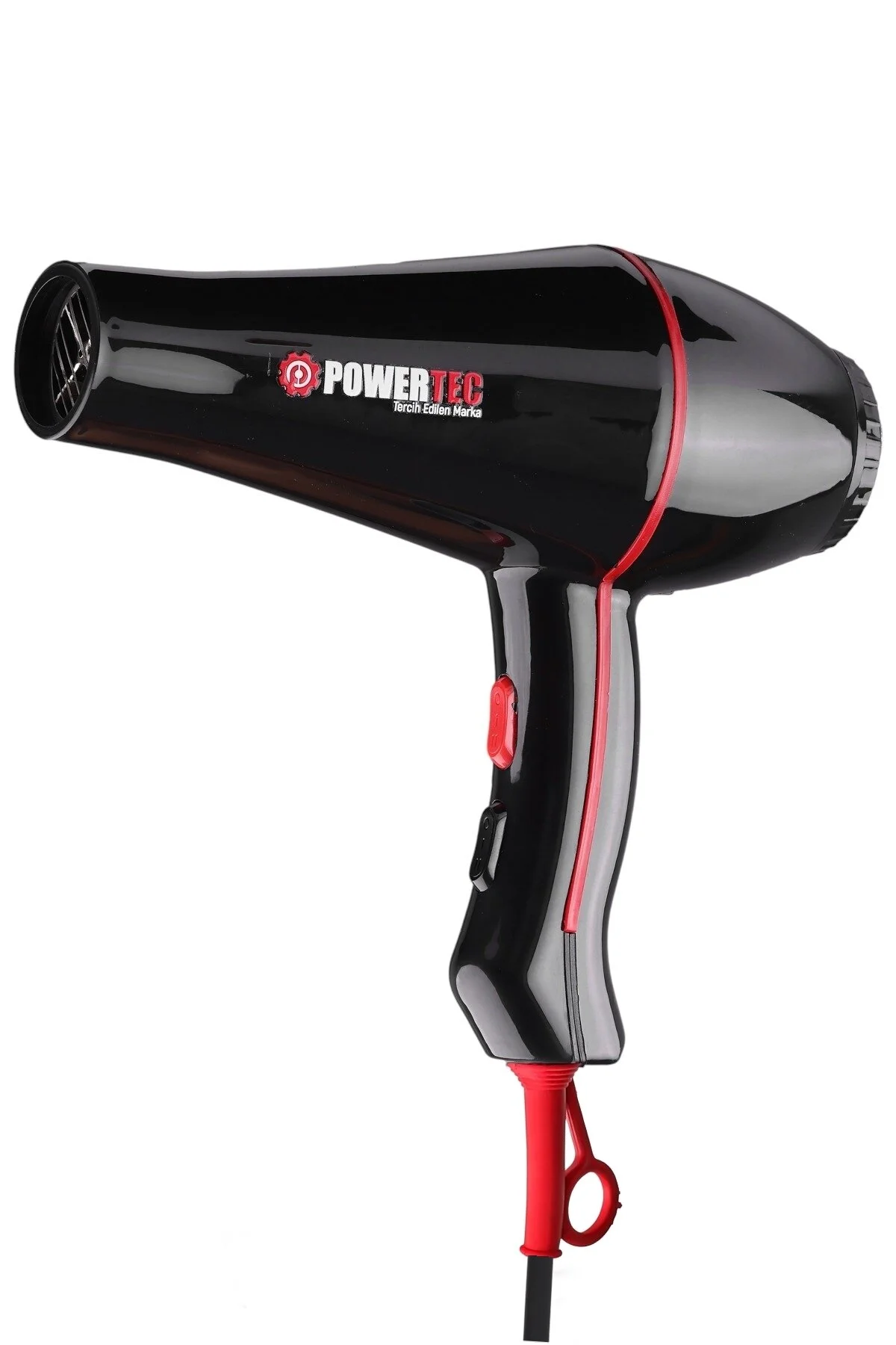 سشوار سیاه برقی Tr 601 خشک کن حرفه ای و کردن مو + ضربه پاورتچ  Powertec