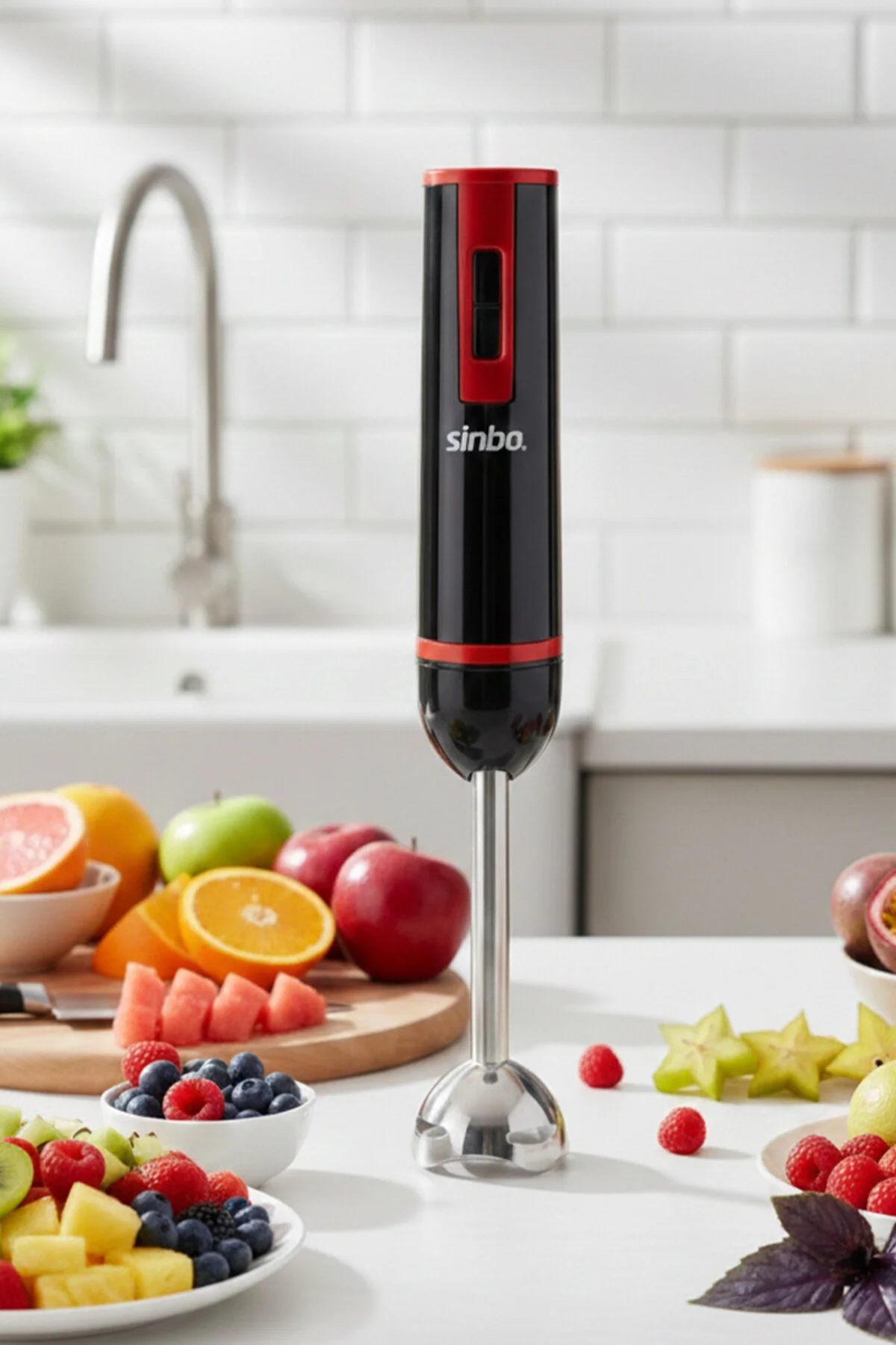 ست مخلوط کن SHB 3179 HAND BLENDER RED اورجینال Sinbo