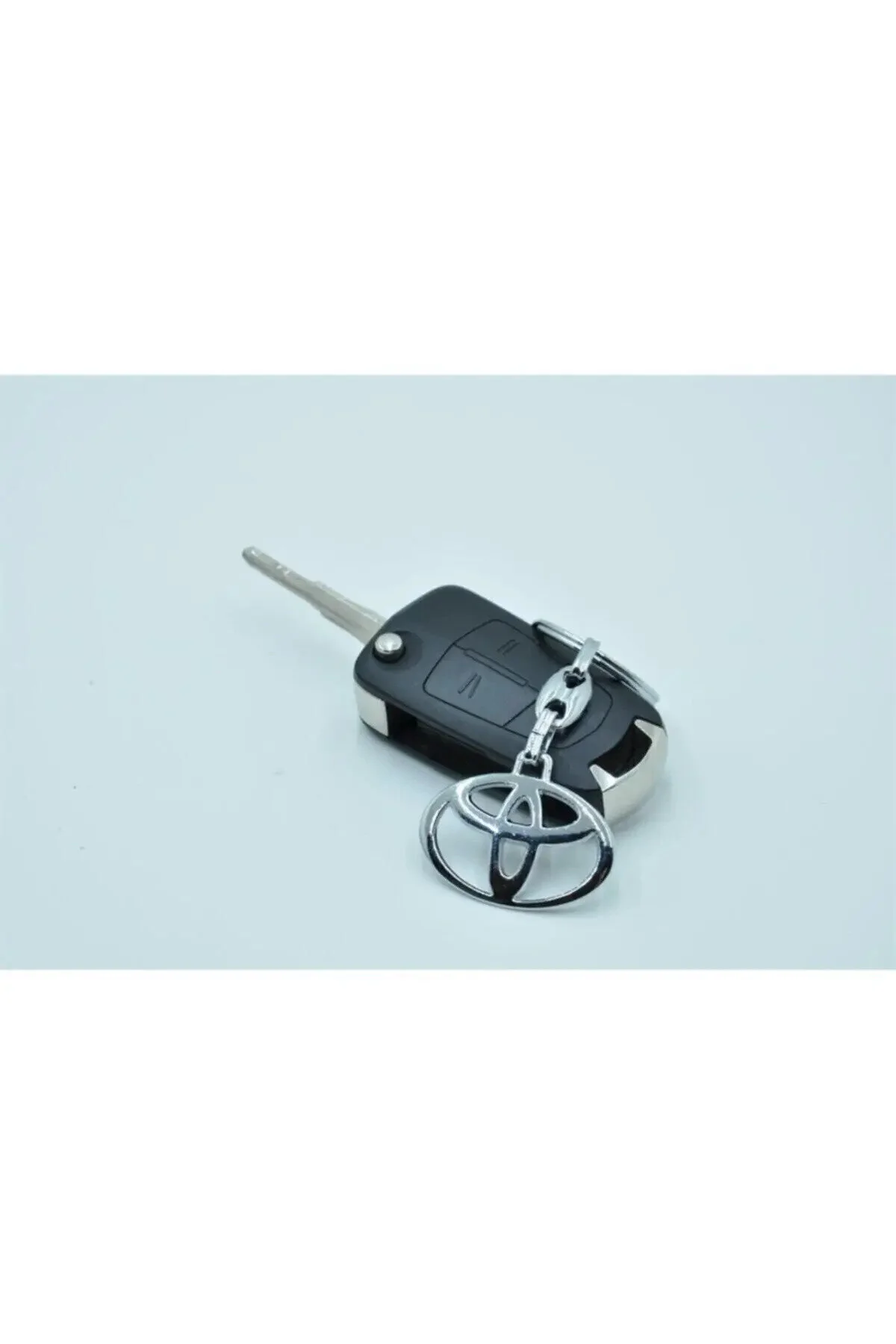 جلیقه کلید جاکلیدی ماشین تویوتا 3D نقره ای رنگ کرولا یاریس RAV4 Bifirsat