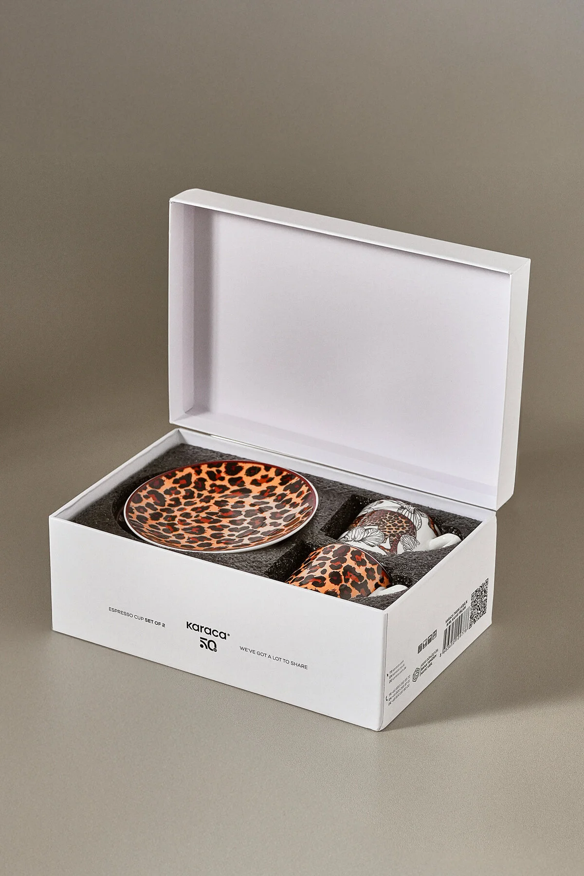 فنجان قهوه TIGER 2 PERSON COFFEE CUPPLIP 80 میلی لیتر کلاسیک Karaca