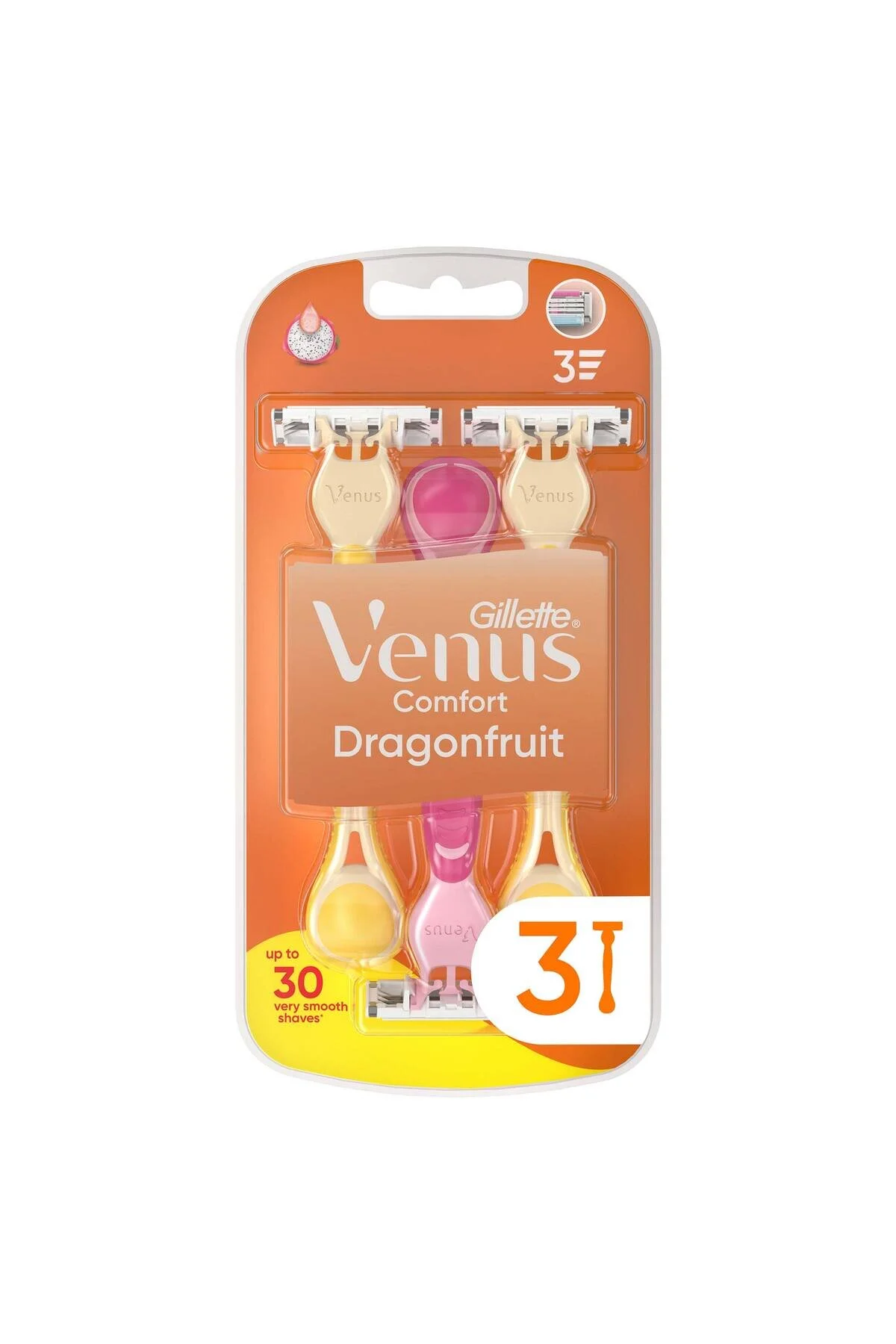 تیغ اصلاح DRAGONFRUIT RAZOR بسته 3 عددی Gillette Venus