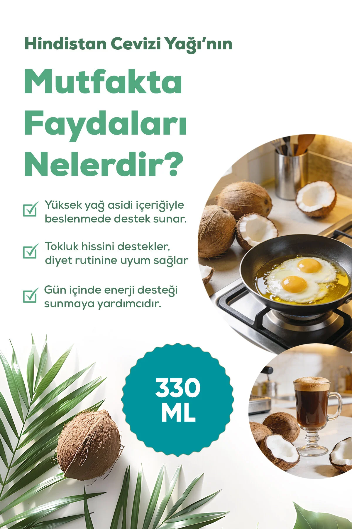 روغن نارگیل 330 میلی لیتر با کیفیت بالا و خالص عاریفاوغلو Arifoglu