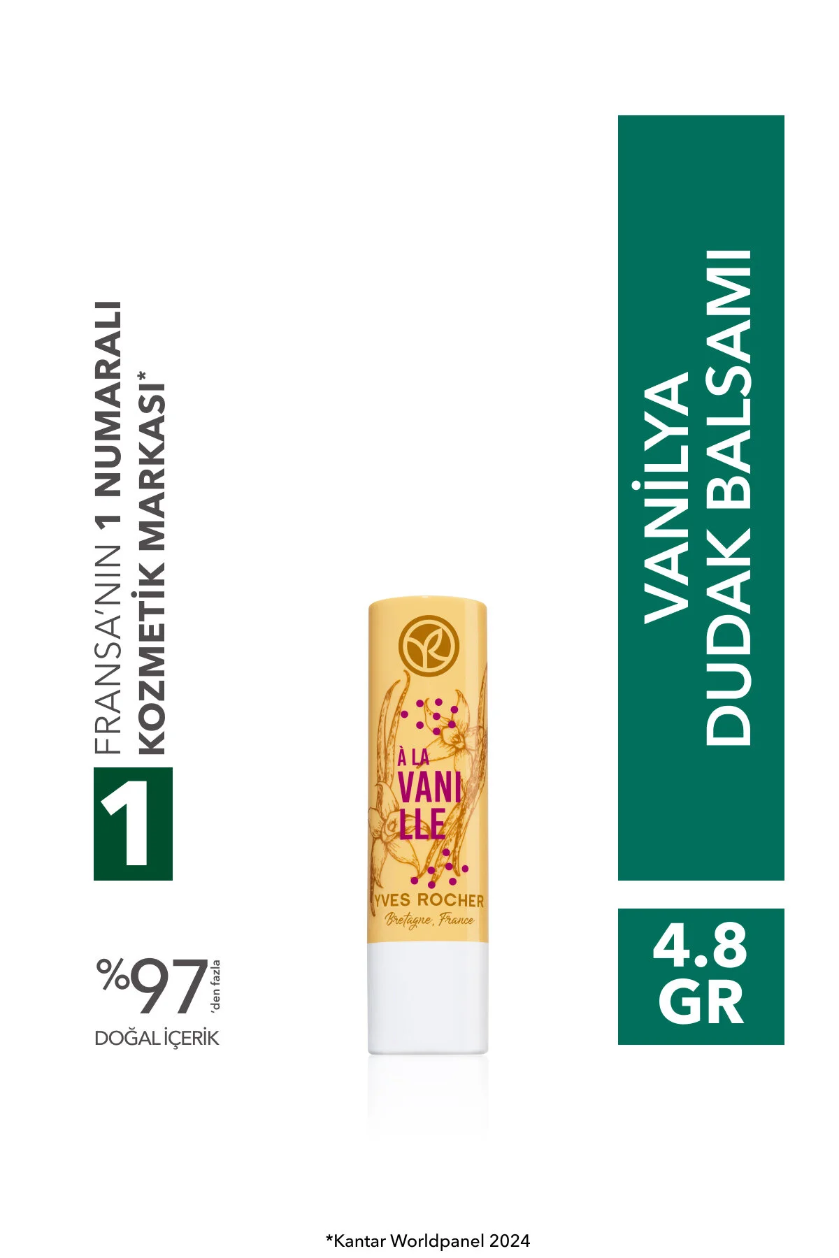 Yves Rocher بالم لب وانیلی مغذی و آبرسان رایحه وانیل
