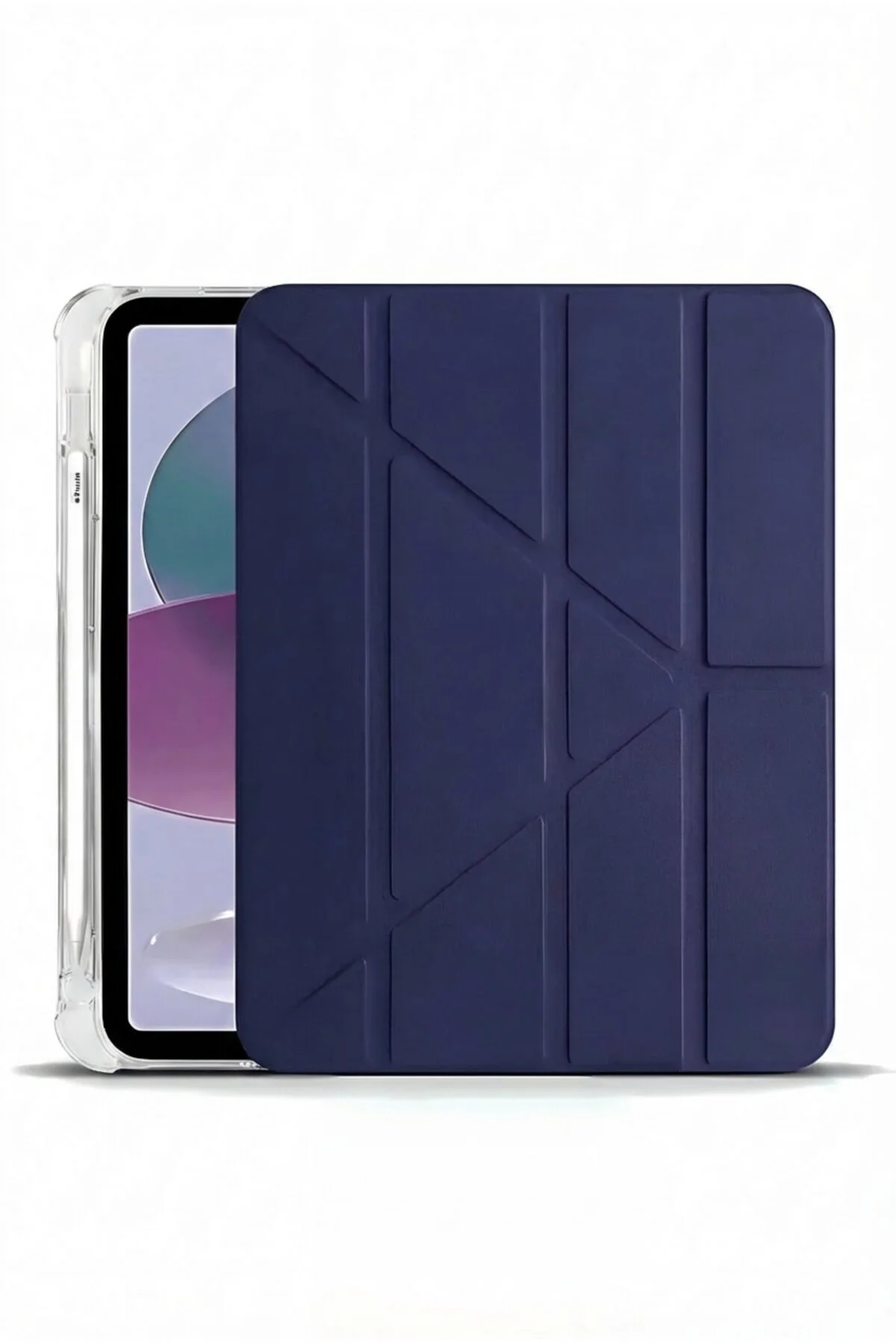 کاور تبلت IPAD 11 A16 2025 نسل دهم 10.9 محفظه قلم تاشو قاب پایه سهگانه با حالت خواب فیبکس Fibaks