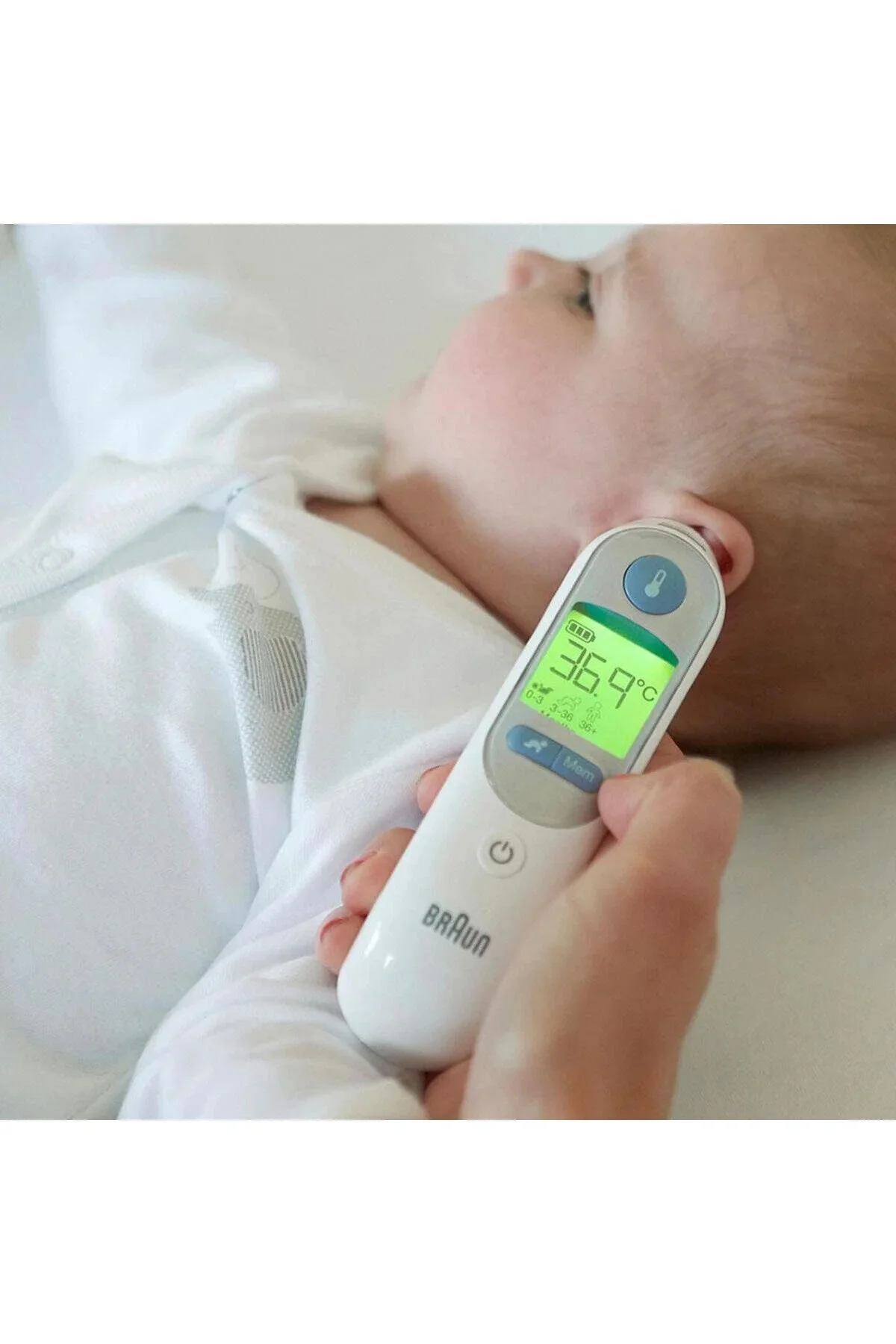 تب سنج THERMOSCAN 7+ با حساسیت به سن و حالت شب براون Braun