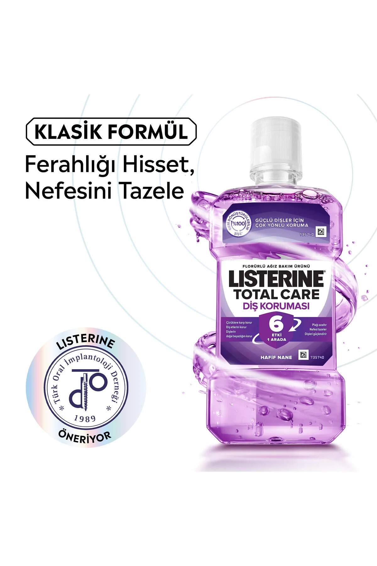 دهان شویه TOTAL CARE ORAL WATER 250 میلی لیتر اورجینال Listerine