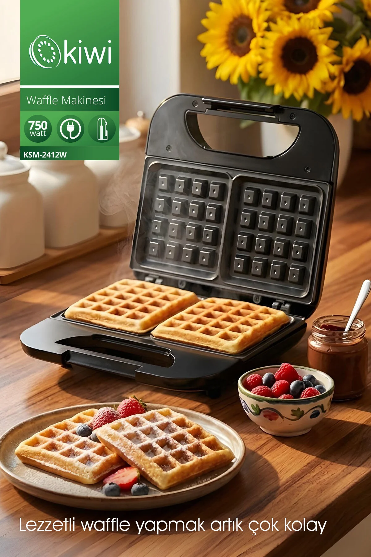 وافل ساز KSM 2405W اورجینال Kiwi