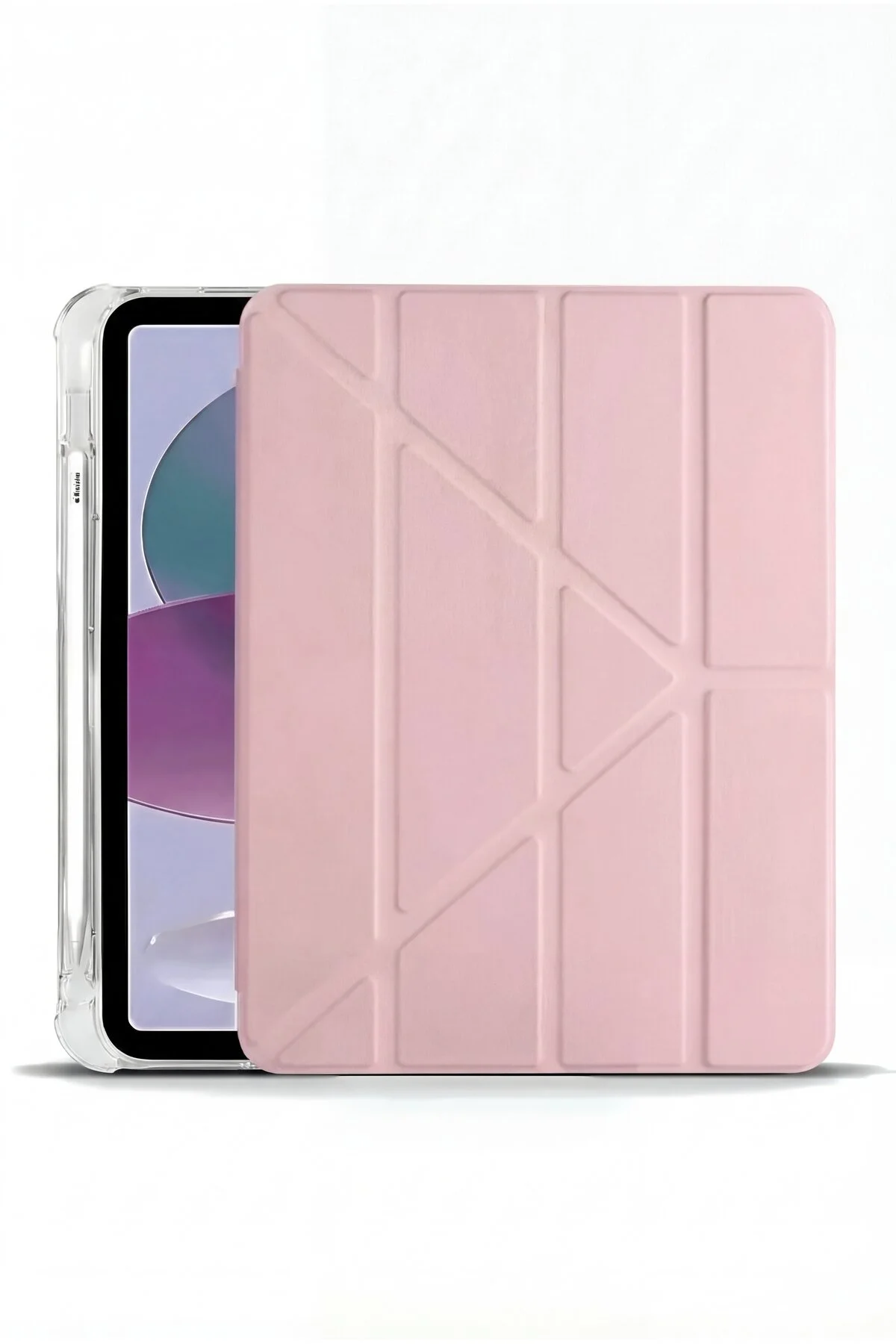 کاور تبلت IPAD 11 A16 2025 نسل دهم 10.9 محفظه قلم تاشو قاب پایه سهگانه با حالت خواب فیبکس Fibaks