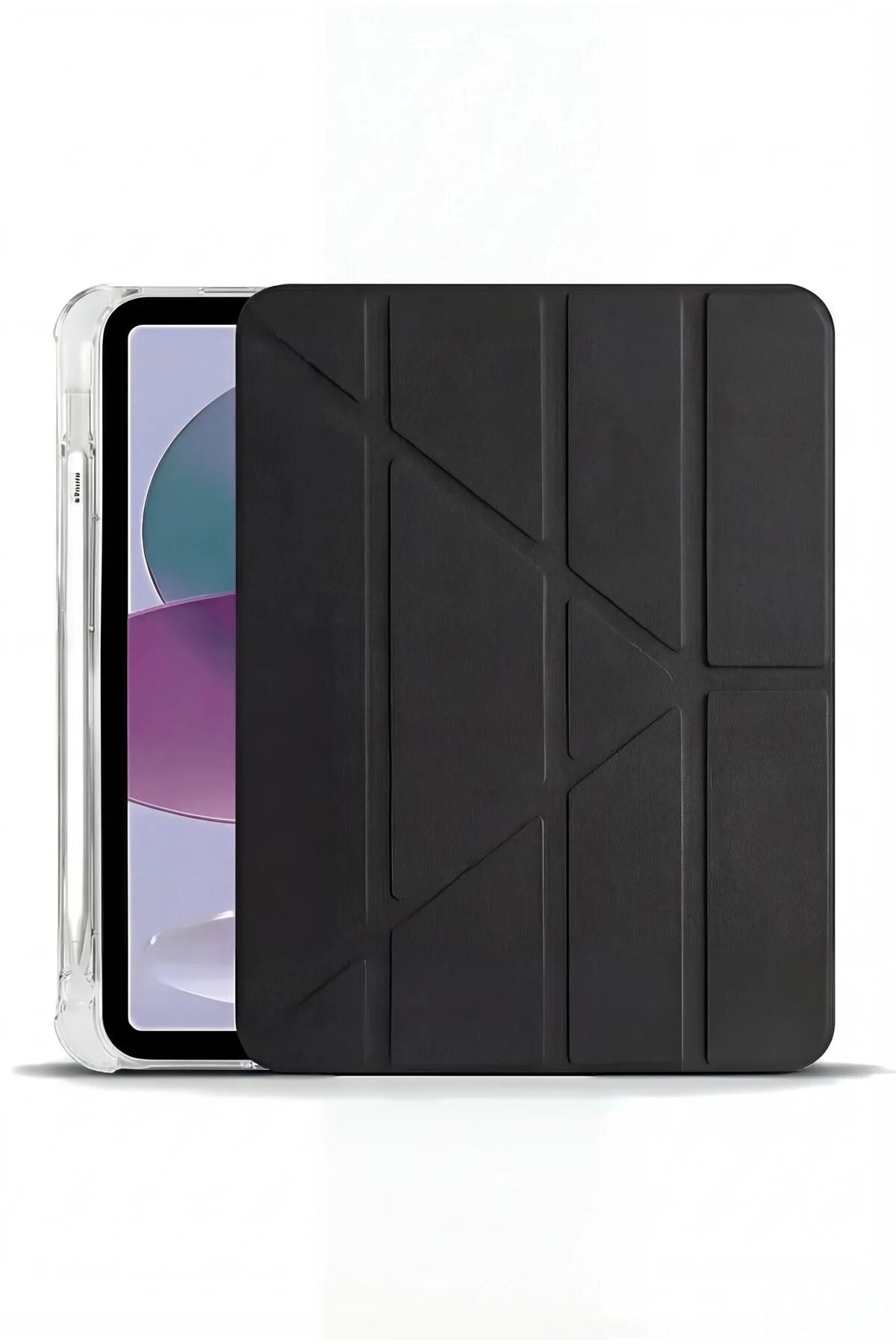 کاور تبلت IPAD 11 A16 2025 نسل دهم 10.9 محفظه قلم تاشو قاب پایه سهگانه با حالت خواب فیبکس Fibaks