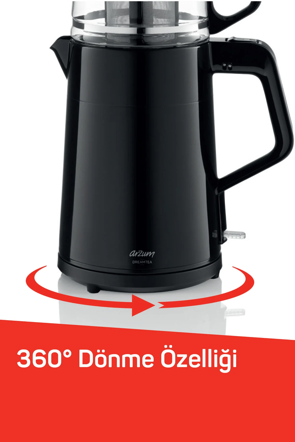 چای ساز دستگاه سیاه AR3134 DREAMTEA Arzum