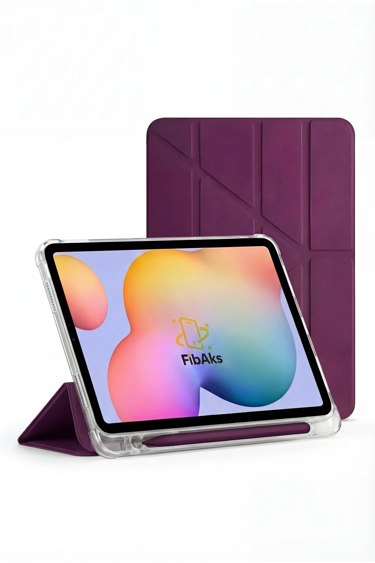 کاور تبلت قاب محافظ GALAXY TAB S9 FE S10 LITE 10.9 با محفظه قلم و پایه تاشو فیبکس Fibaks