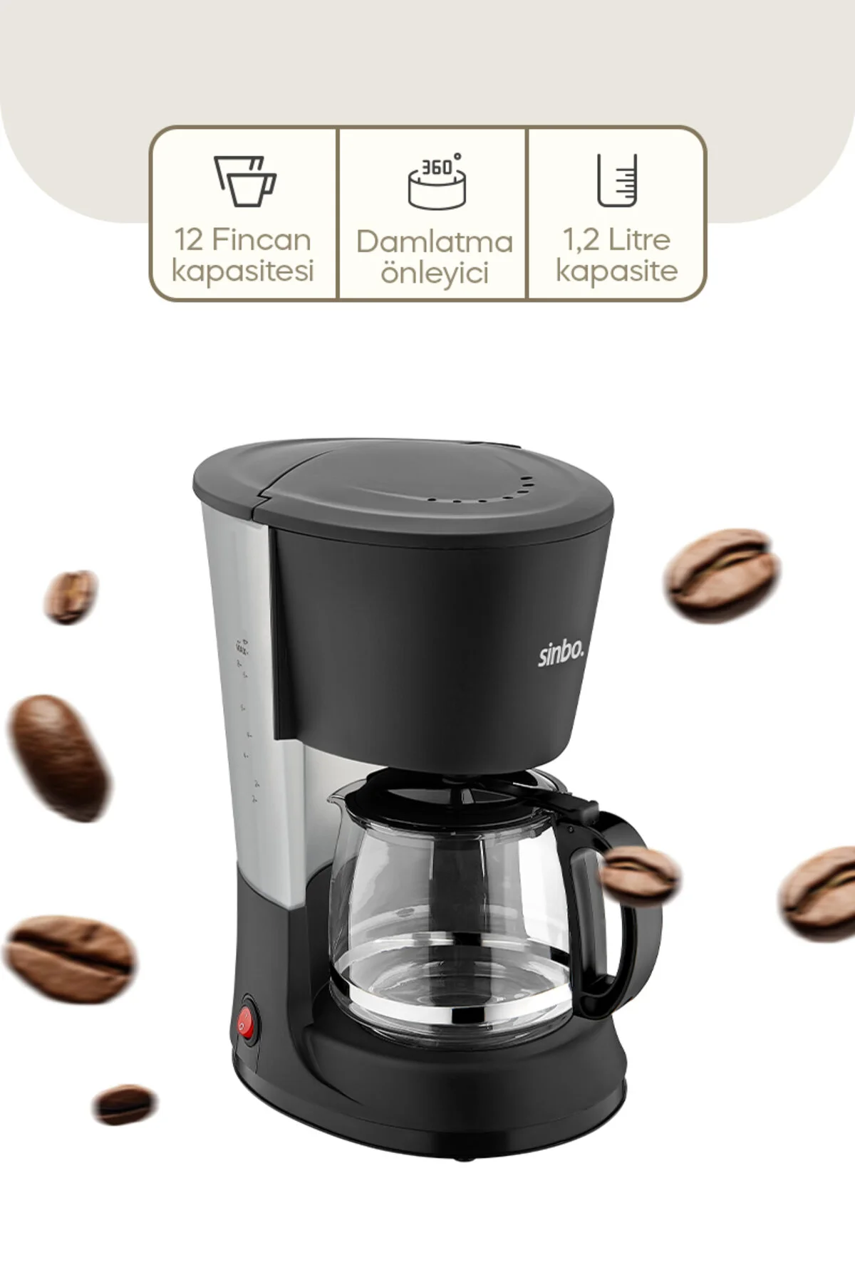 قهوه ساز فیلتری دستگاه فیلتر SCM 2938 اورجینال Sinbo