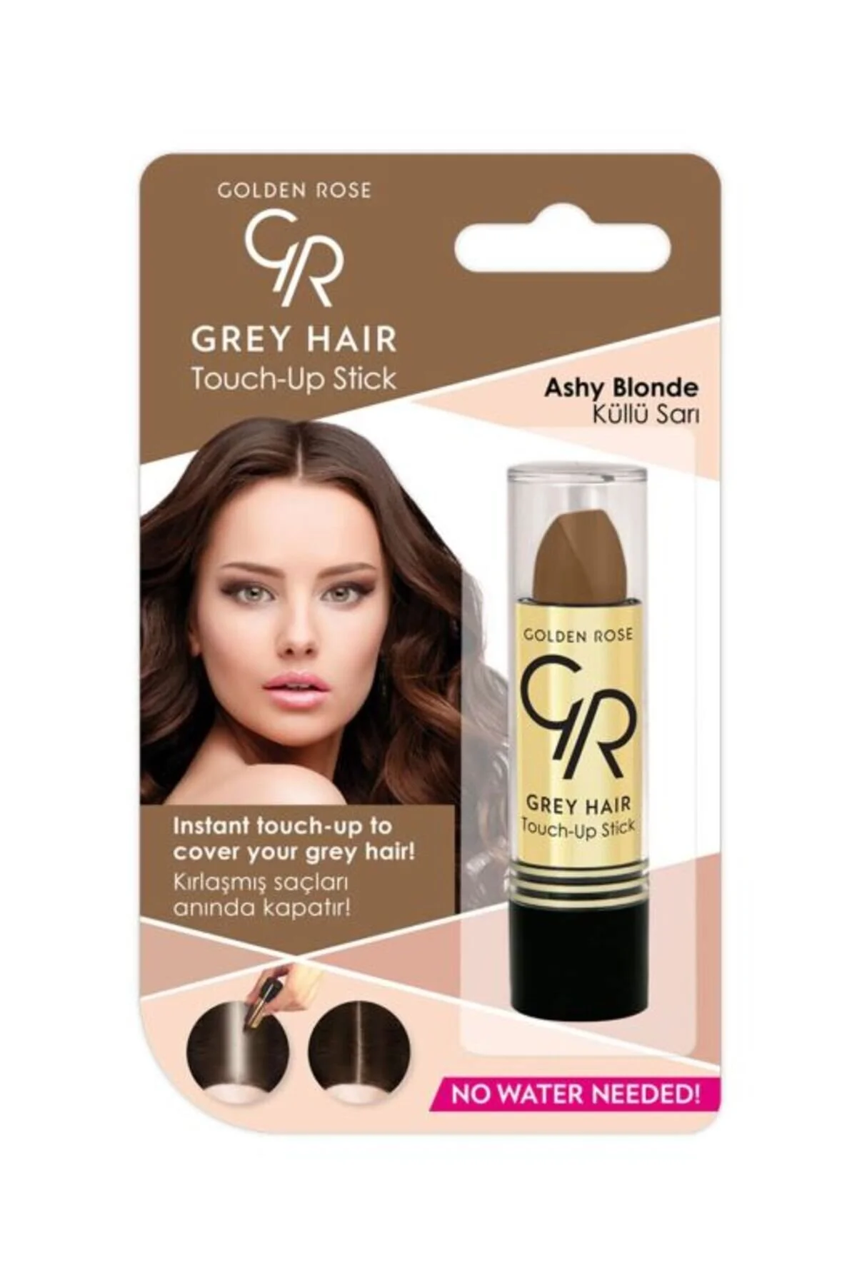 استیک پوشاننده موهای سفید رنگ بلوند خاکستری گلدن رز Golden Rose