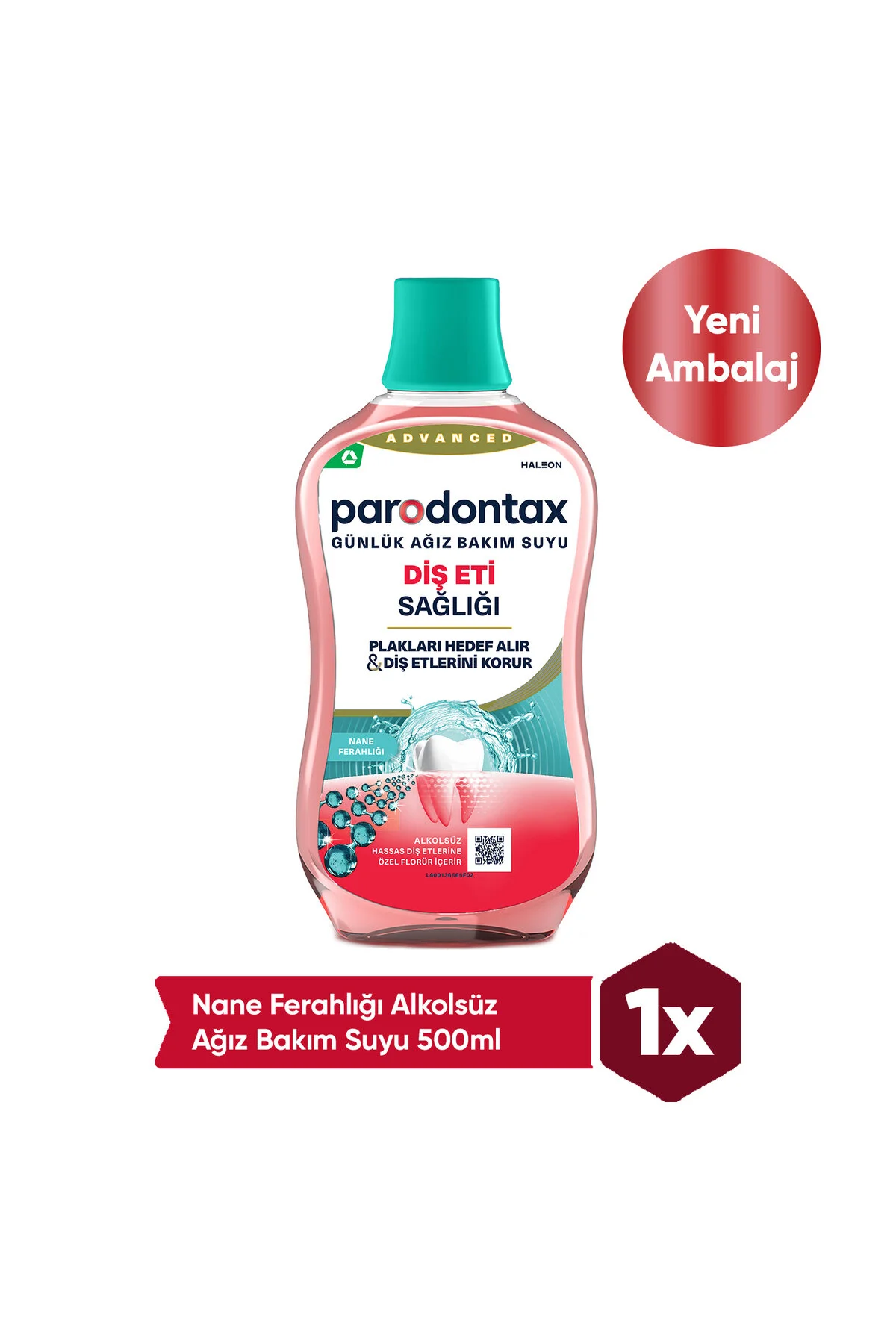 دهان شویه آب مراقبت از بدون الکل نعنا تازه 500 میل Parodontax