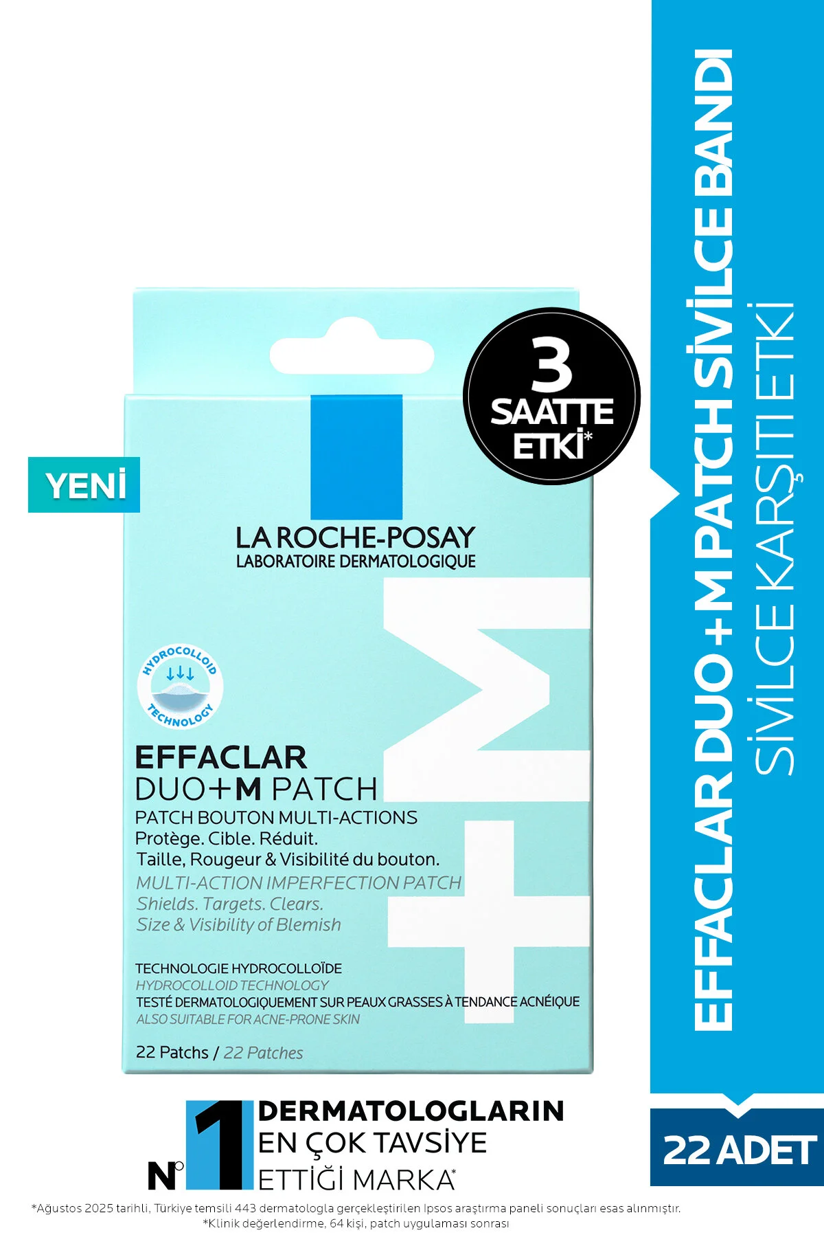 چسب جوش سرسیاه EFFACLAR DUO+M PATCH ACNE BAND La Roche Posay