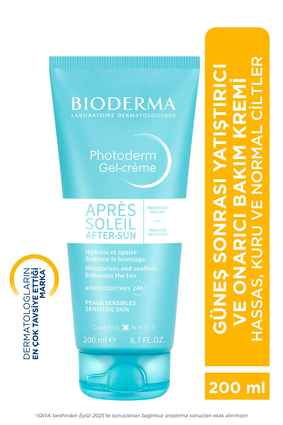 Bioderma پس از آفتر سان ژل کرم مرطوب کننده پس از آفتر سان، کرم مراقبت آرامبخش 200 میلی لیتر