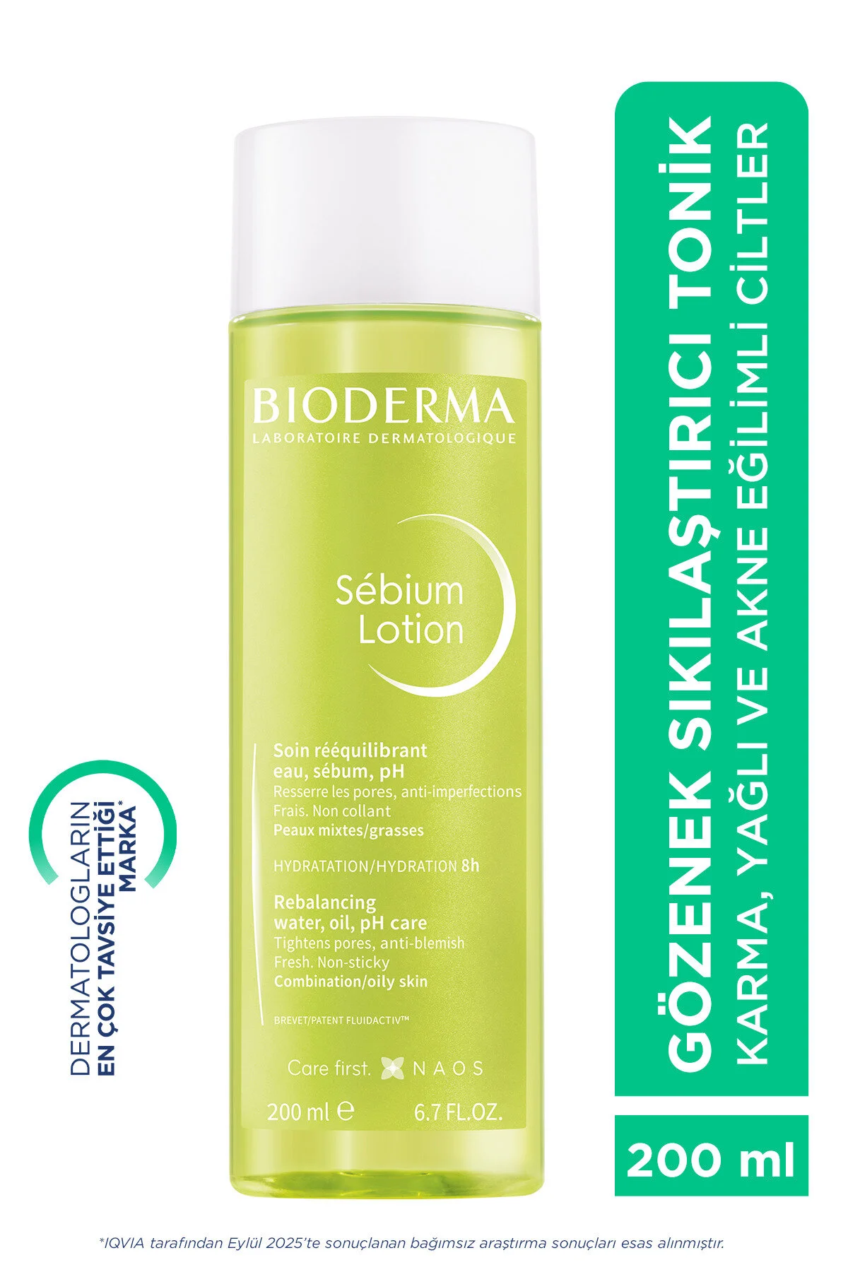 تونر لوسیون سبیوم تونیک سفت کننده منافذ 200 میل Bioderma