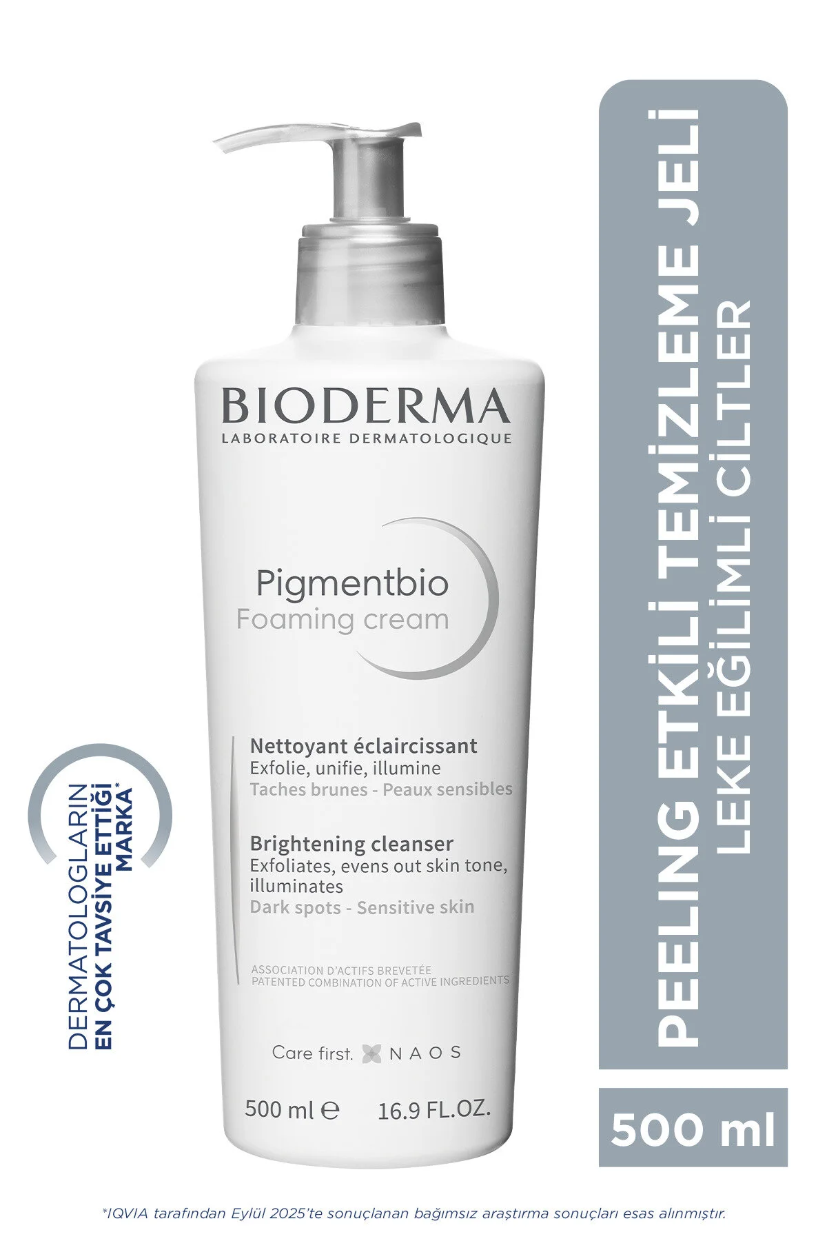پاک کننده صورت کرم فومینگ پیگمنت بایو 500 میل قیمت ویژه Bioderma