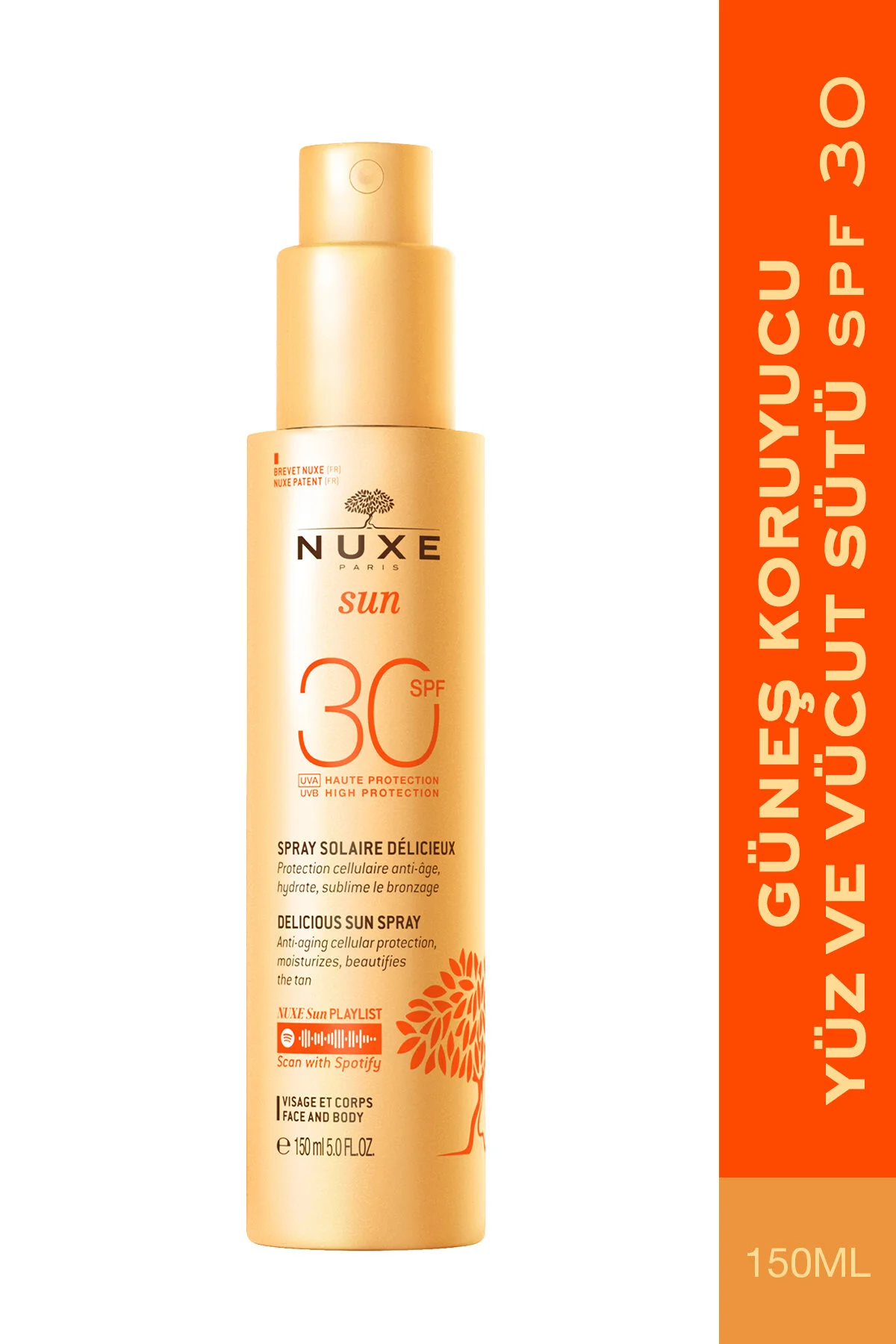 Nuxe کرم ضدآفتاب صورت و بدن اسان سان SPF30 150 میلی‌لیتر