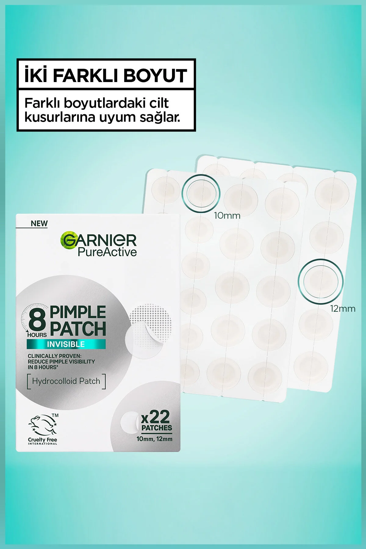 چسب جوش سرسیاه PIMPLE PATCH 44 باند آکنه پچ هیدروکلوئید ضد آکن Garnier