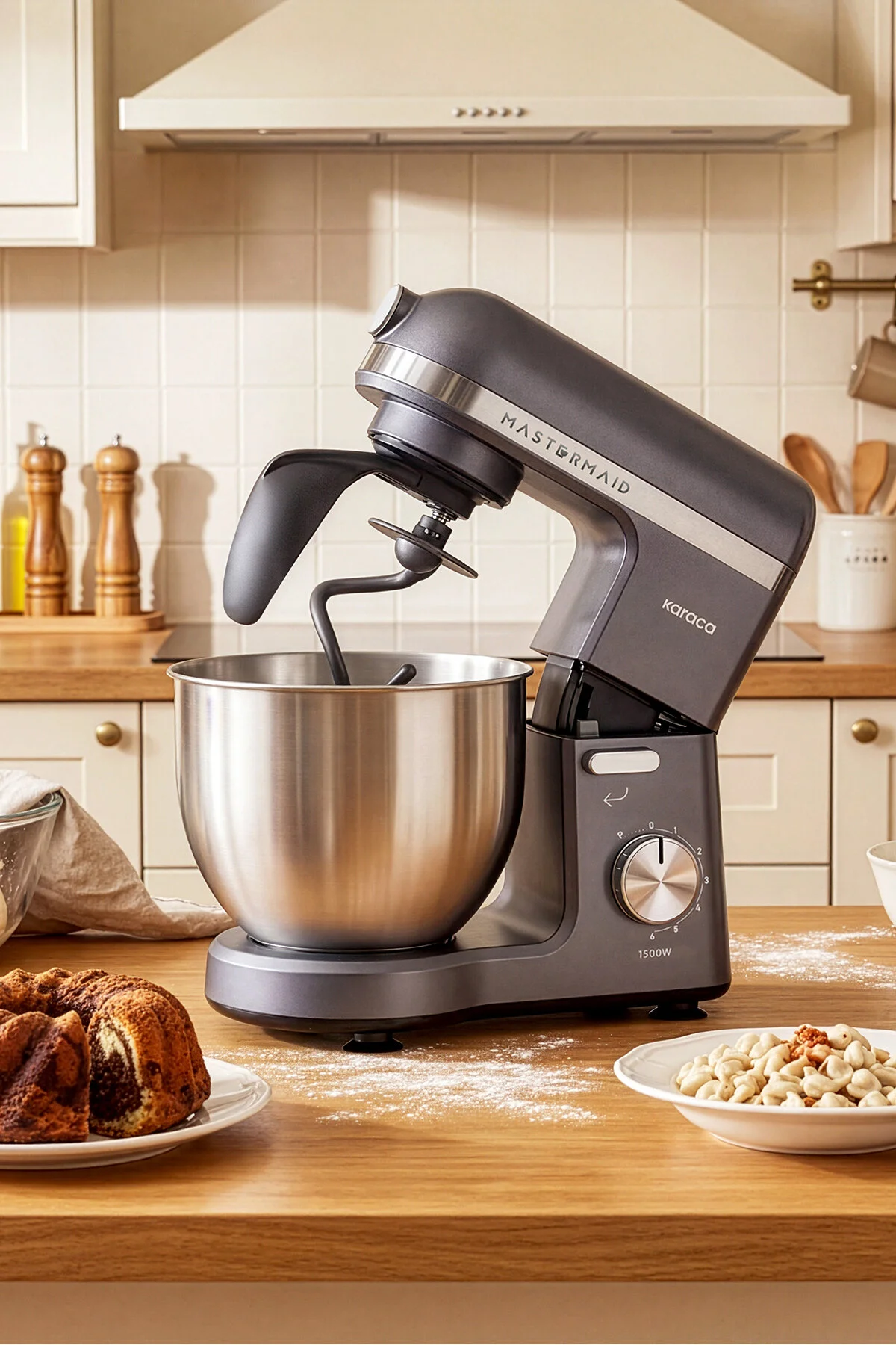 میکسر و ست MASTERMAID CHEF PRO DOUBLE KITCHEN 1500 W SPACE GREY اورجینال Karaca