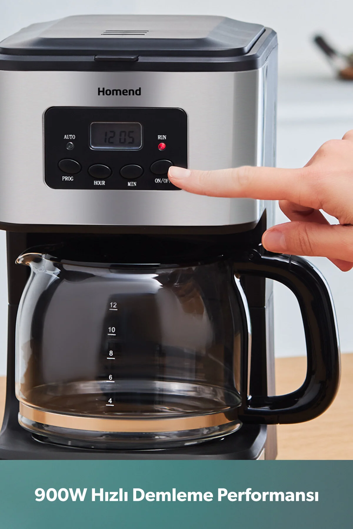 قهوه ساز فیلتری دستگاه فیلتر COFFEEBREAK 5006H AUTOMATIC TIME ADJUSTED XL 12 CUP اورجینال HOMEND