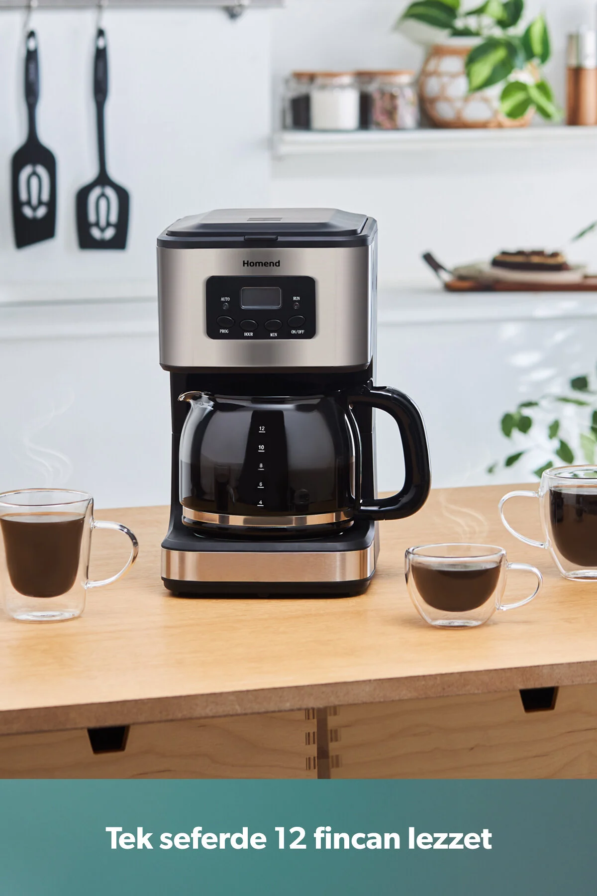 قهوه ساز فیلتری دستگاه فیلتر COFFEEBREAK 5006H AUTOMATIC TIME ADJUSTED XL 12 CUP اورجینال HOMEND