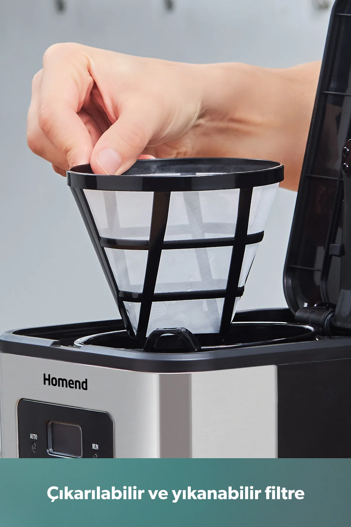 قهوه ساز فیلتری دستگاه فیلتر COFFEEBREAK 5006H AUTOMATIC TIME ADJUSTED XL 12 CUP اورجینال HOMEND