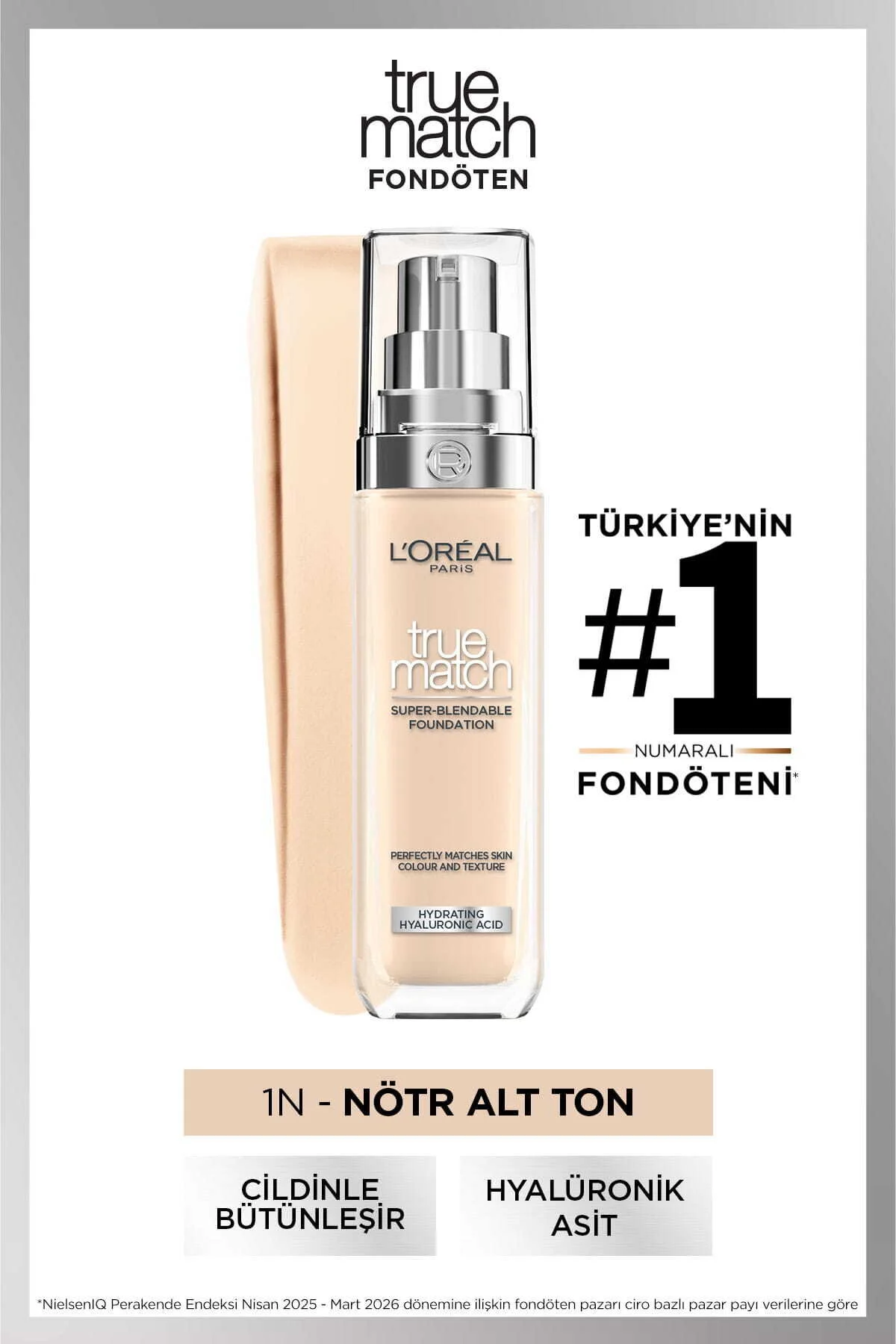 کرم پودر طلایی پایه بازنگری واقعی 1n آیوری L'Oreal Paris