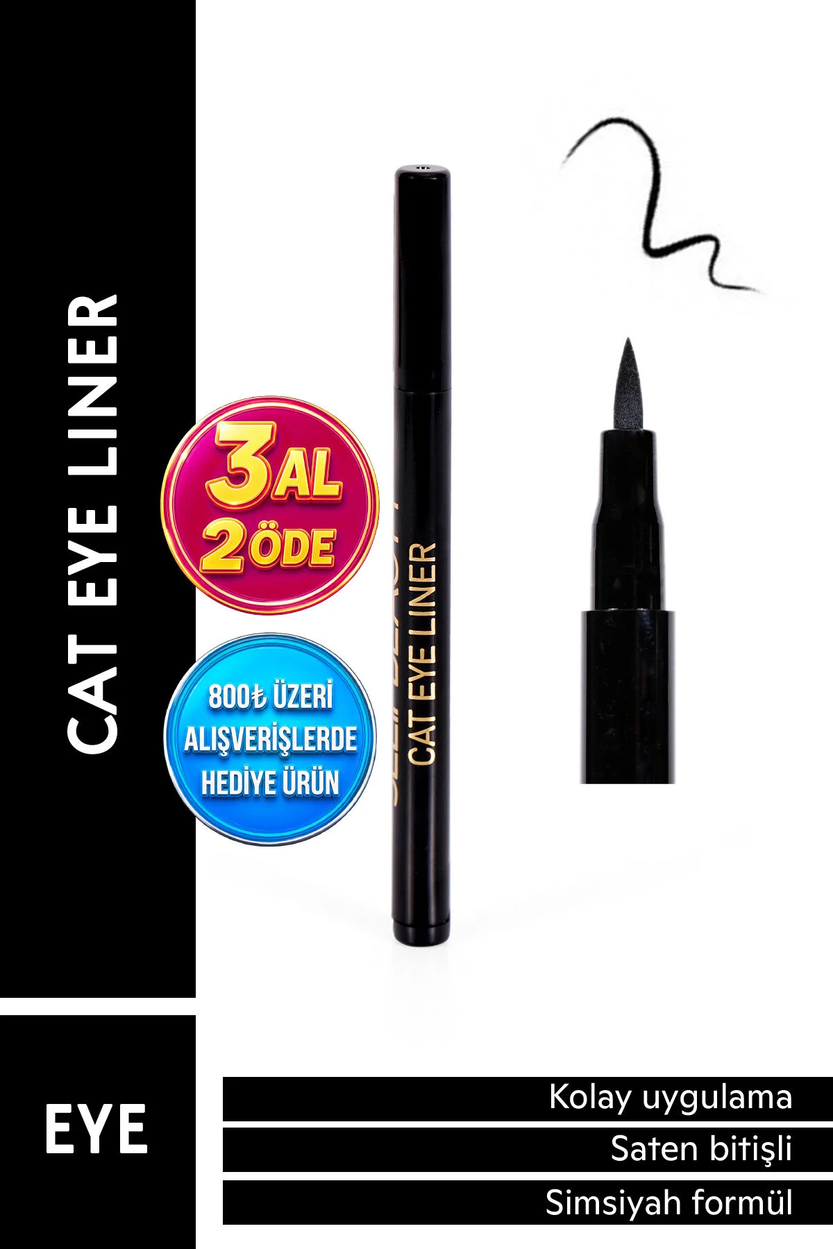 ست آرایشی خط چشم گربه ای هنر SELİNBEAUTY