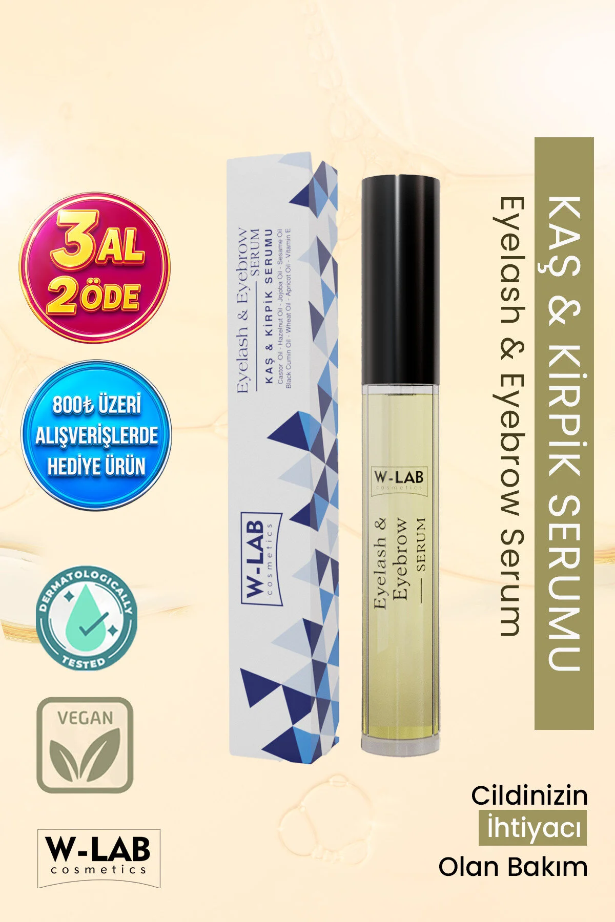 سرم ابرو و مژه 10 میل W-Lab Kozmetik