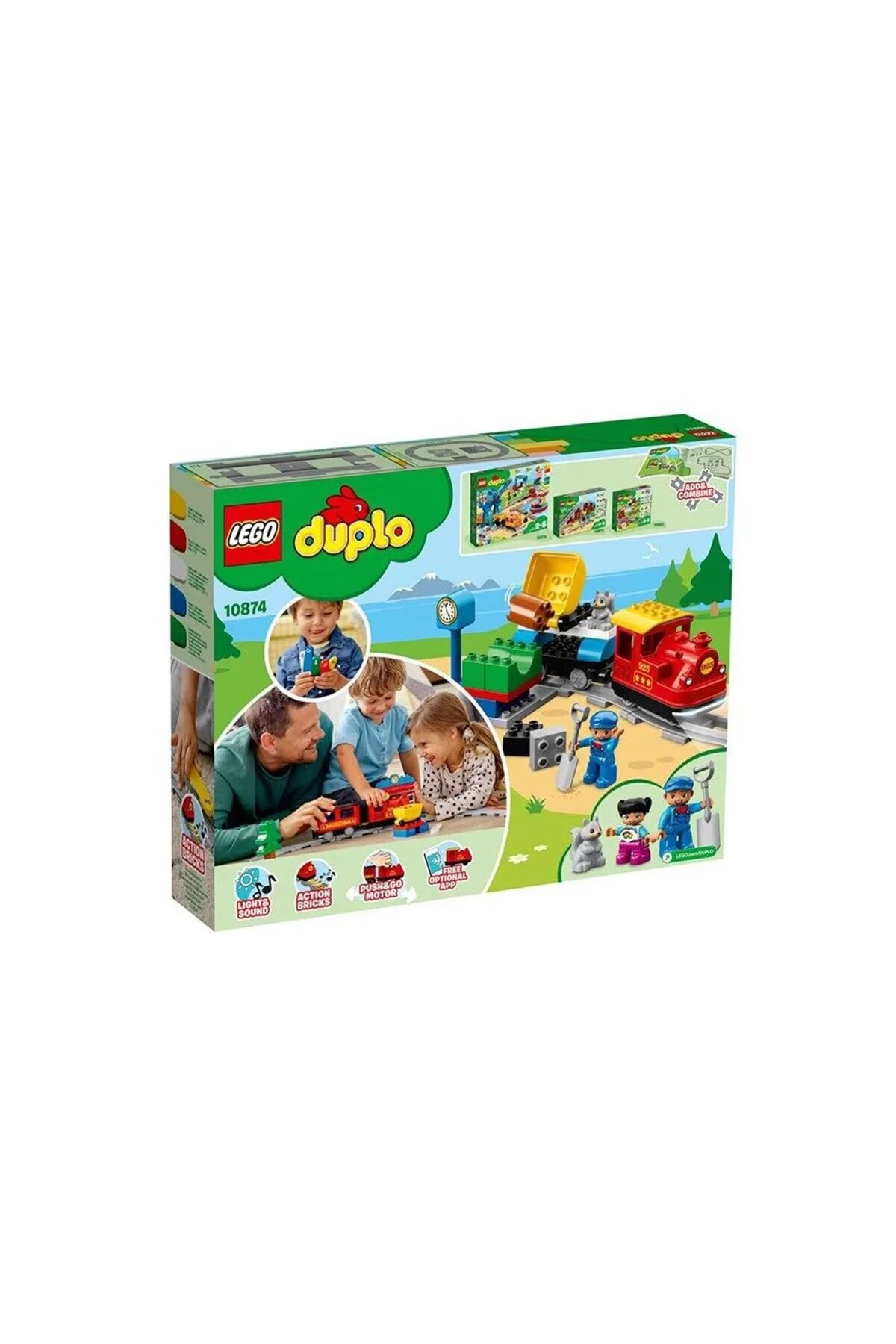 اسباب بازی های آموزشی DUPLO STEAM TRAIN 10874 اورجینال LEGO