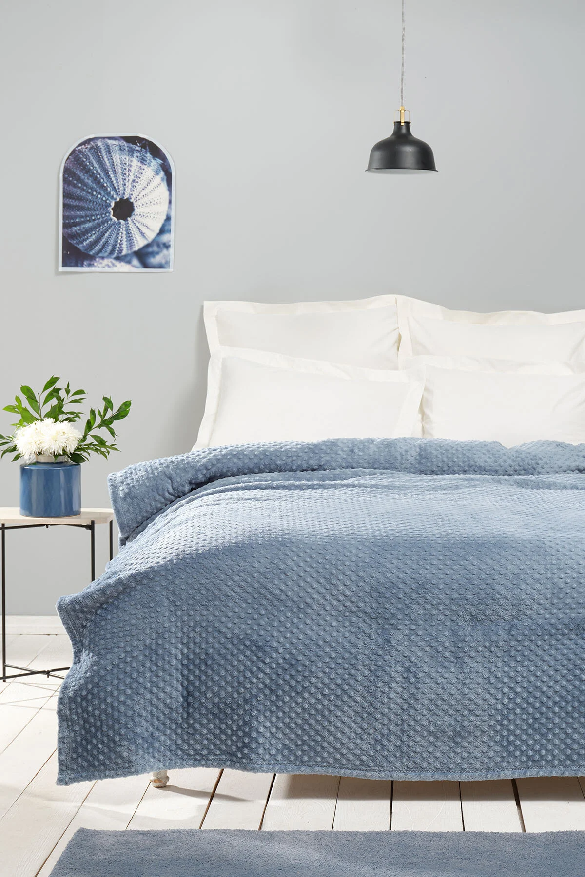 پتوی یک نفره جوانه مجرد آلیس نیلی اورجینال Karaca Home