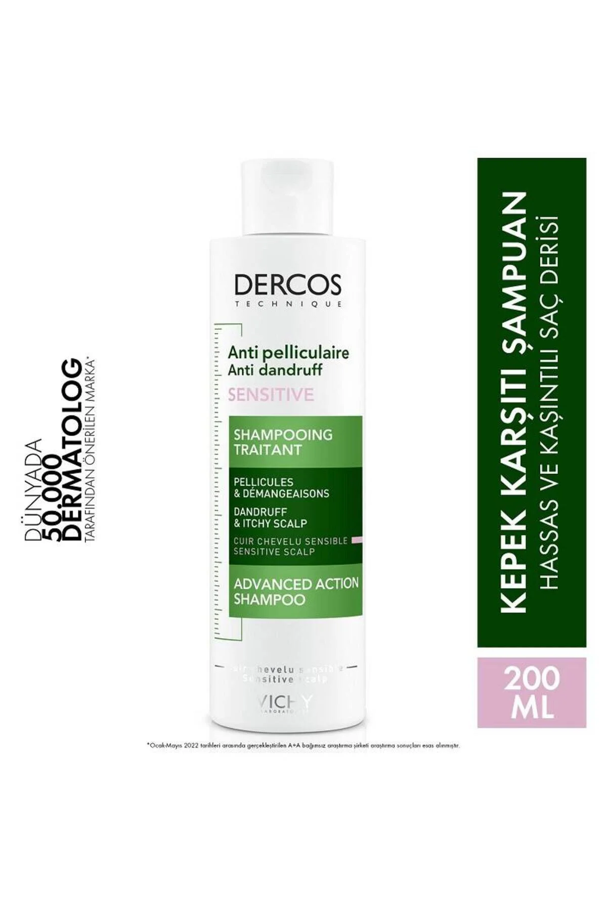 شامپو شامپوی حساس DERCOS ANTUDANDRUFF 200 میل ویشی Vichy