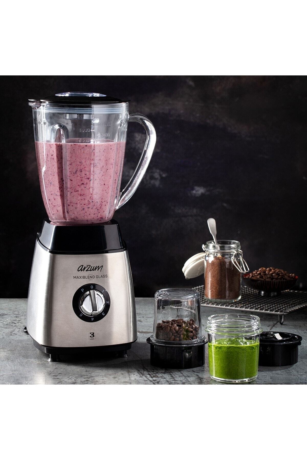 ست مخلوط کن AR1056 MAXIBLEND GLASS SAVAH BLENDER فولاد Arzum