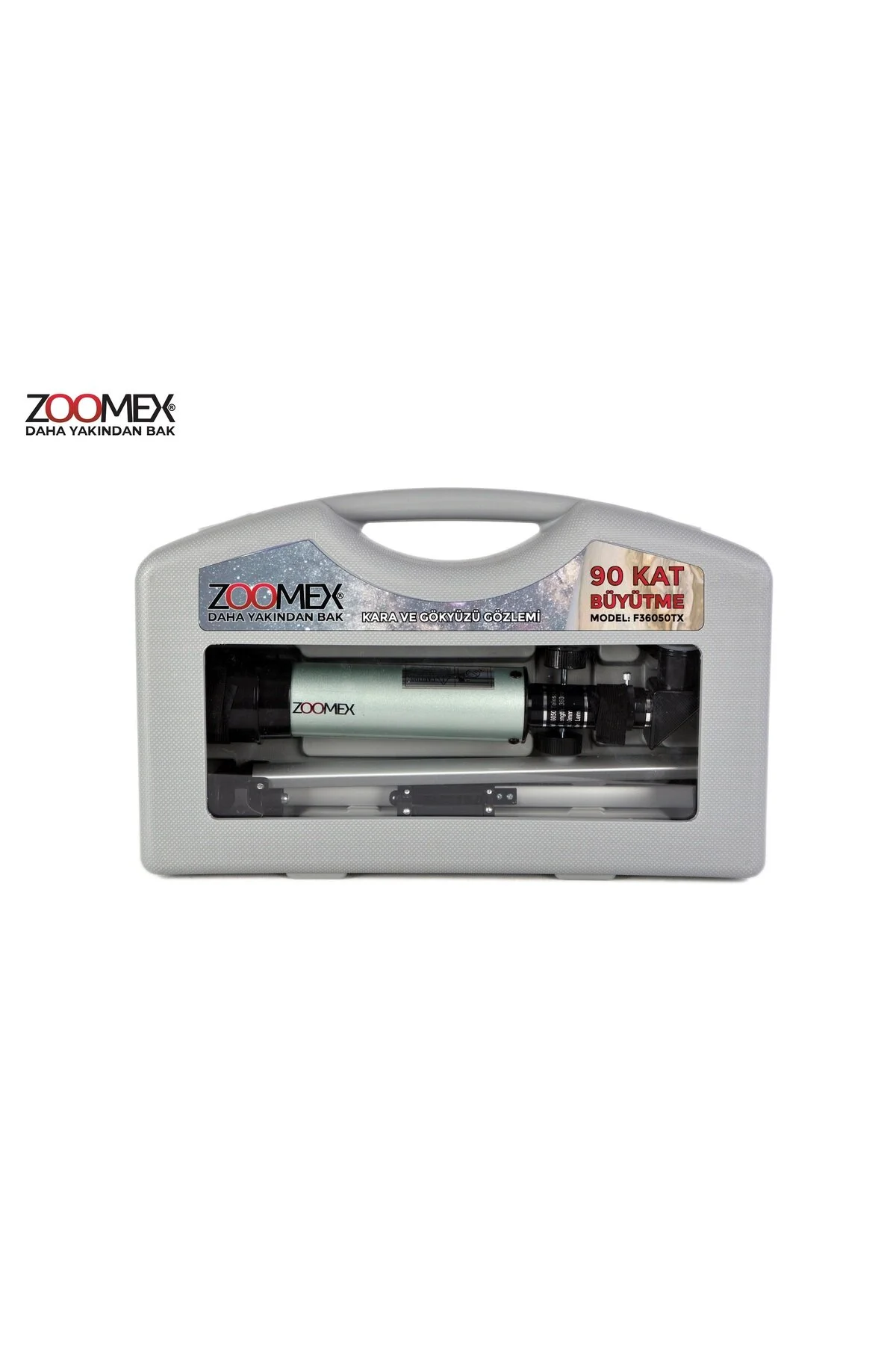 تلسکوپ آبی مردانه و زنانه F36050TX زوم 90 برابر + هدیه کیف حمل Zoomex
