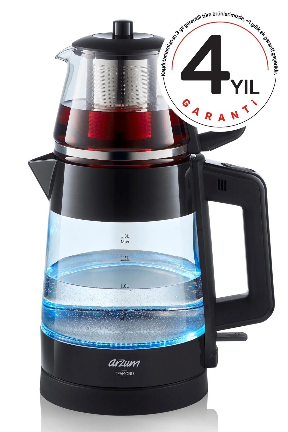 چای ساز دستگاه AR3136 TEAMOND 1800 W Arzum