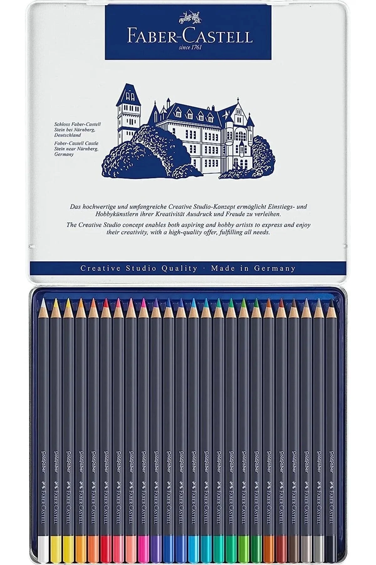 Faber Castell مداد رنگی فابر کاستل گلدفابر 24 عدد