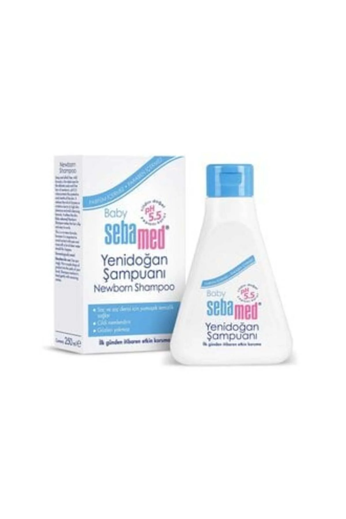 شامپو بچه پسرانه و دخترانه بچگانه کودک تازه متولد 250 میل 5 قطعه Sebamed