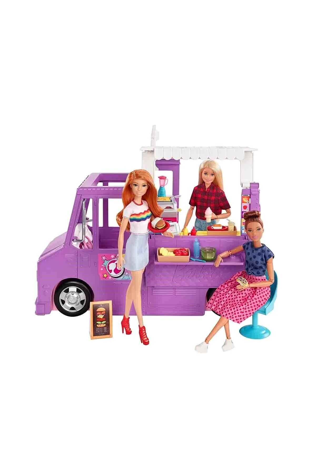 ماشین اسباب بازی مجموعه کامیون غذای باربی GMW07 وقتی بزرگ شدم Barbie