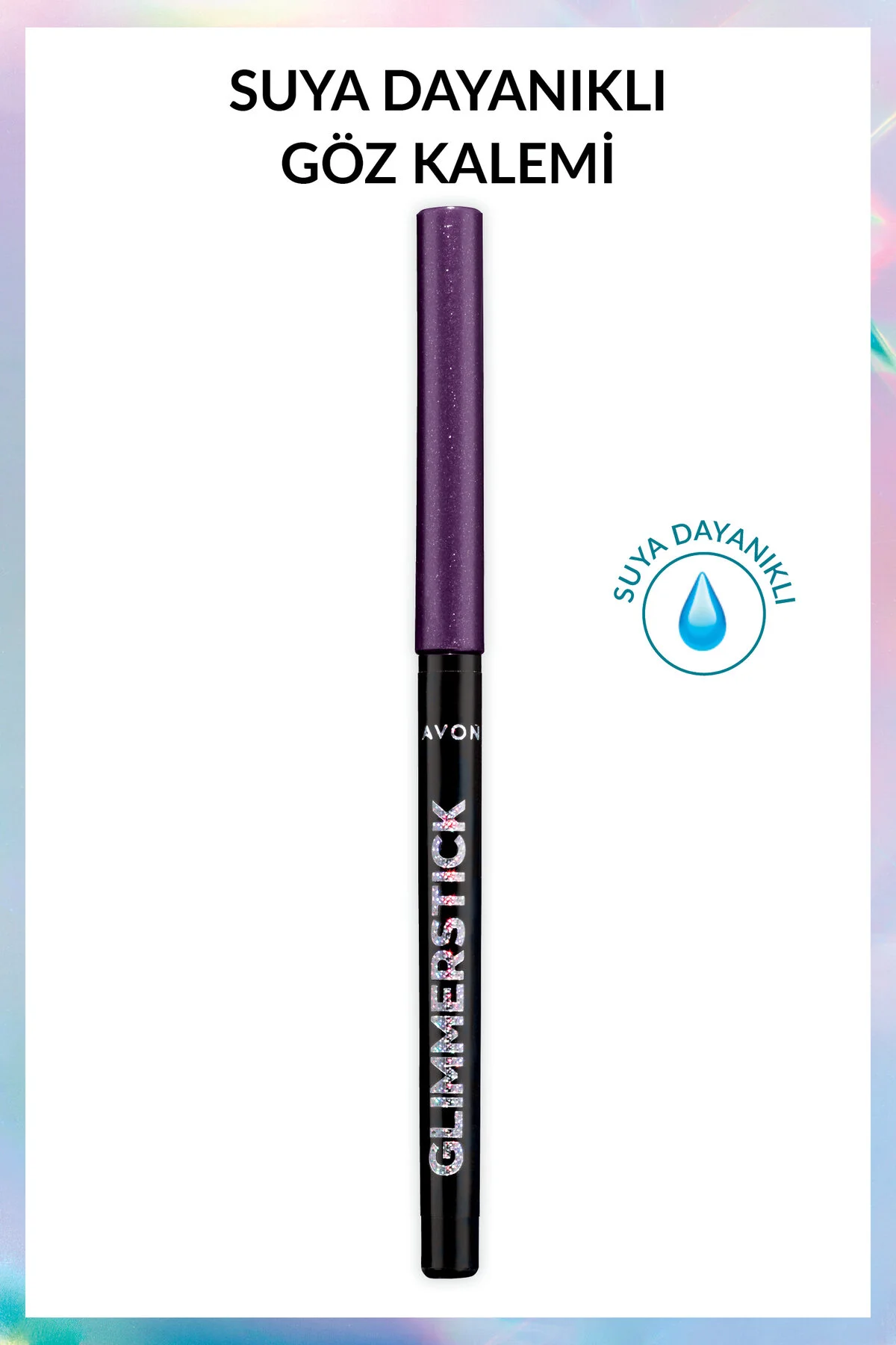 مداد چشم ضد آب و درخشان Glimmersticks مدل Amethyst رنگ مشکی آون Avon