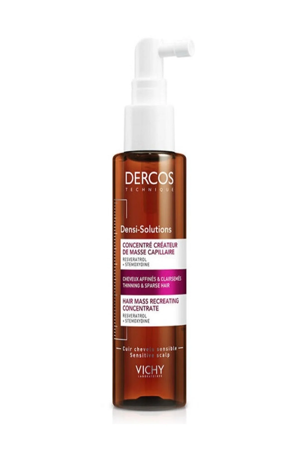 سرم و روغن مو DERCOS DENSI SOLUTIONS LUTION نازک ضعیف مراقبت از 100 میل ویشی Vichy
