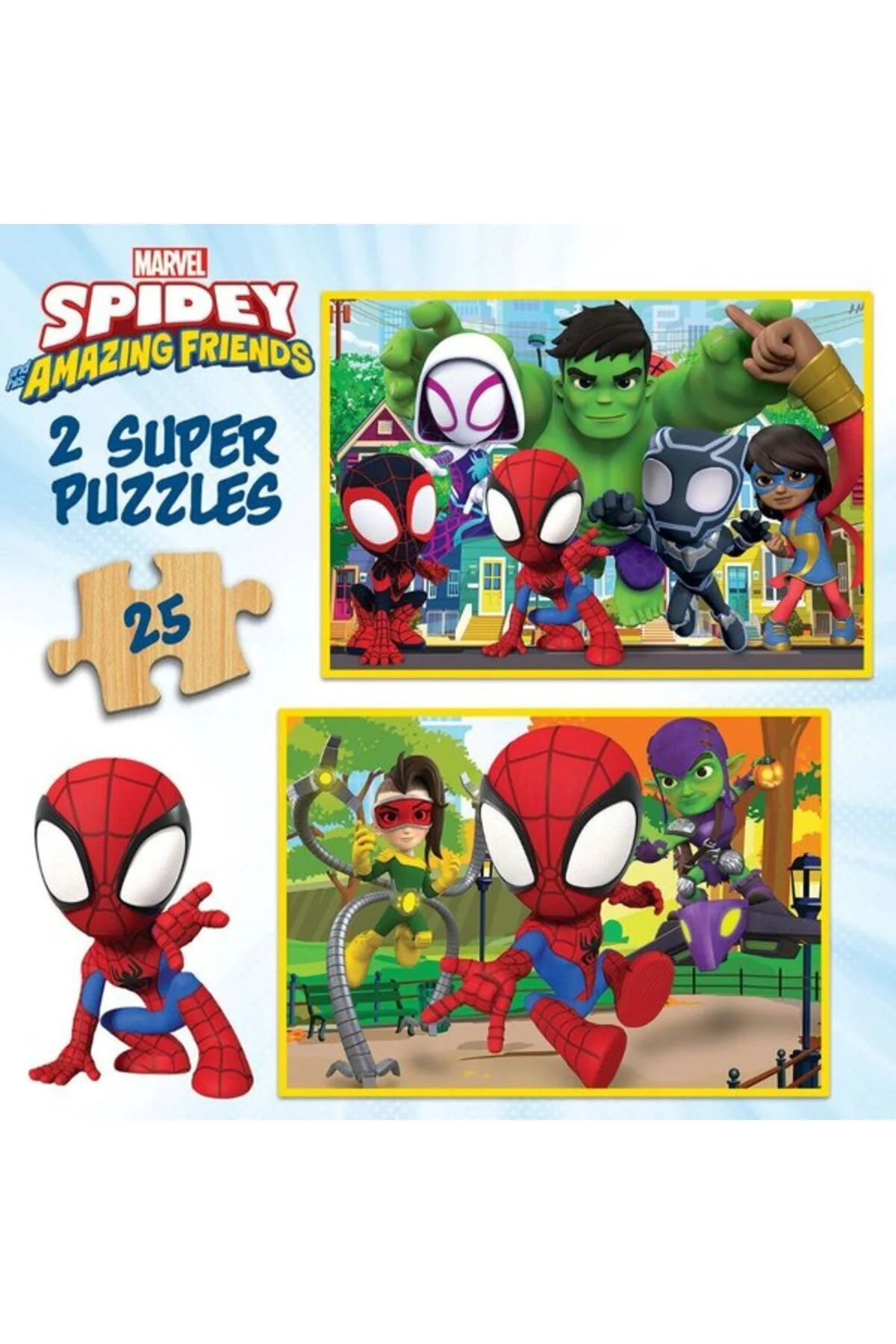 پازل ها و یاپبوزهای کودک 2X25 Spidey Friends Fsc 0002052958001 EDUCA