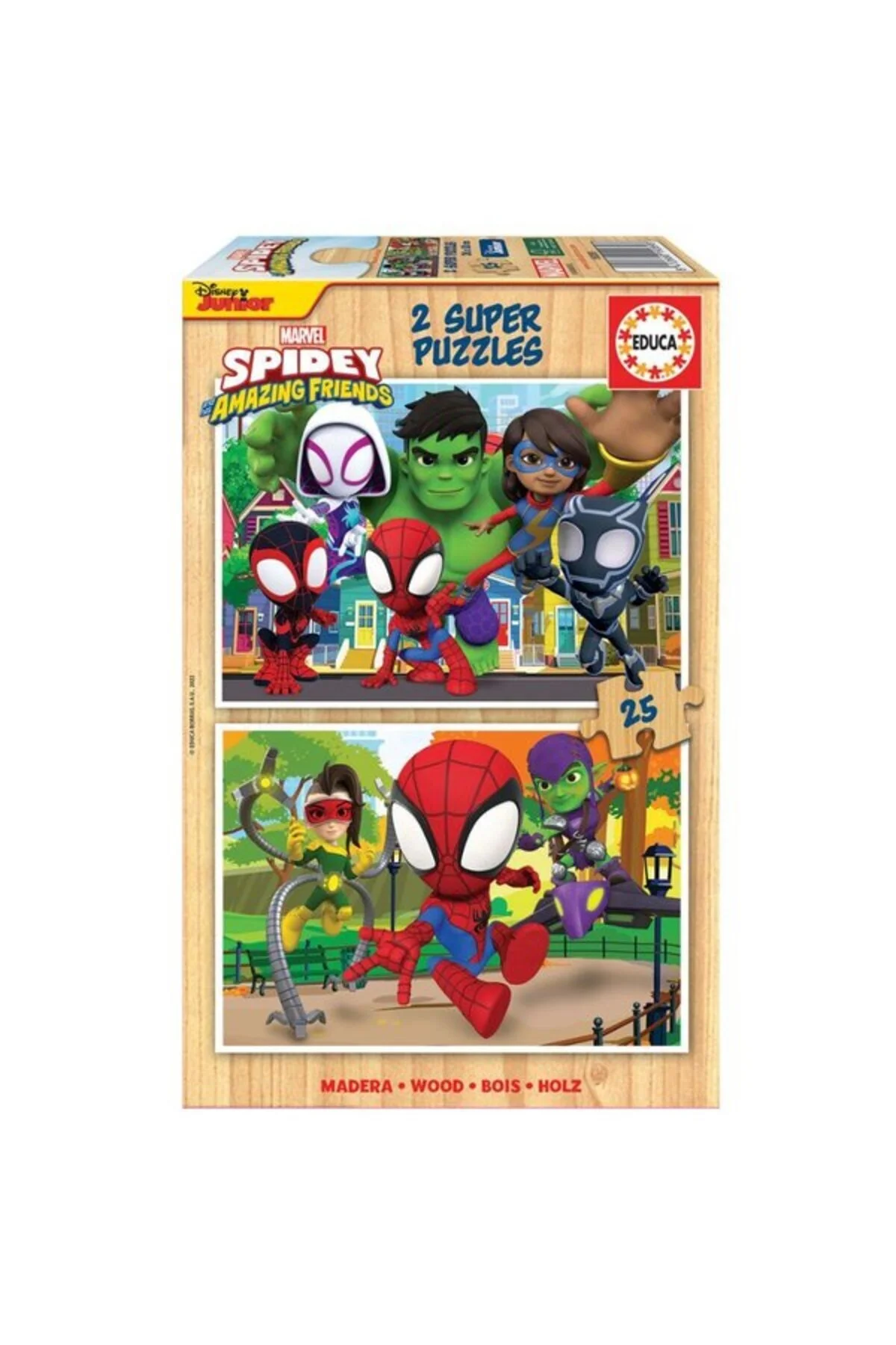 پازل ها و یاپبوزهای کودک 2X25 Spidey Friends Fsc 0002052958001 EDUCA