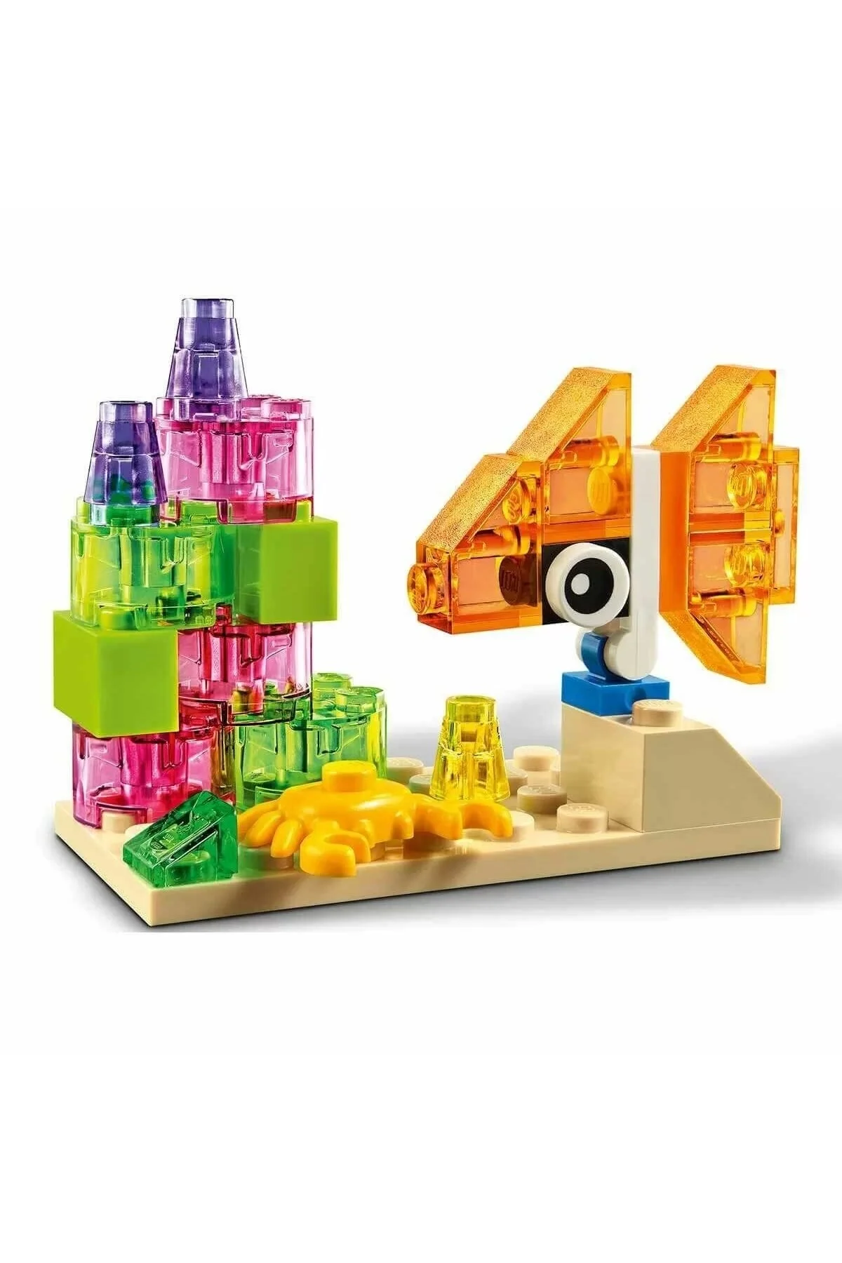 اسباب بازی های آموزشی 11013 آجر شفاف خلاقانه کلاسیک 500 قطعه اورجینال LEGO