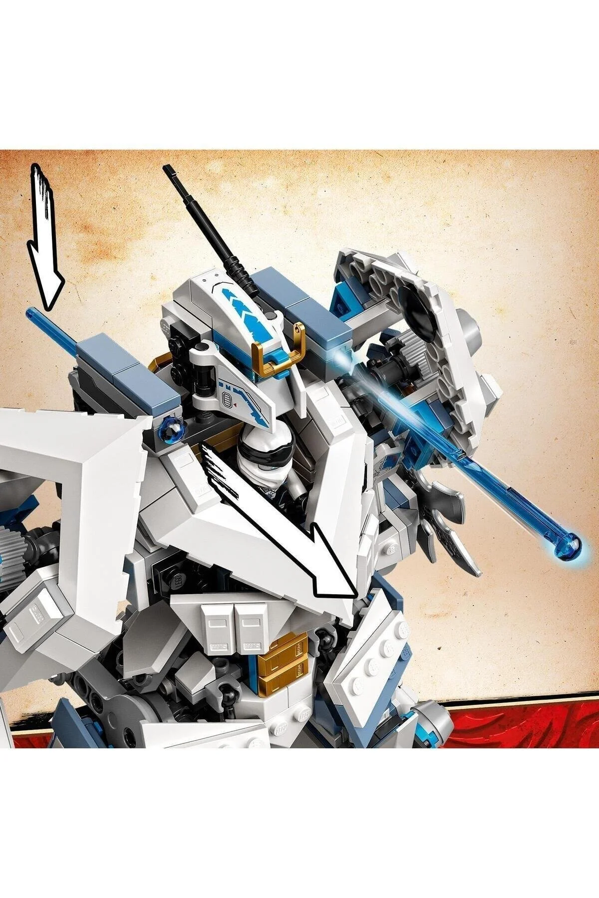 لگو و اسباب بازی های ساخت محور ® NINJAGO® LEGACY ZANE'S TITAN MECH BATTLE 71738 مجموعه ساختمان نینجا 840 قطعه از ترکیه LEGO