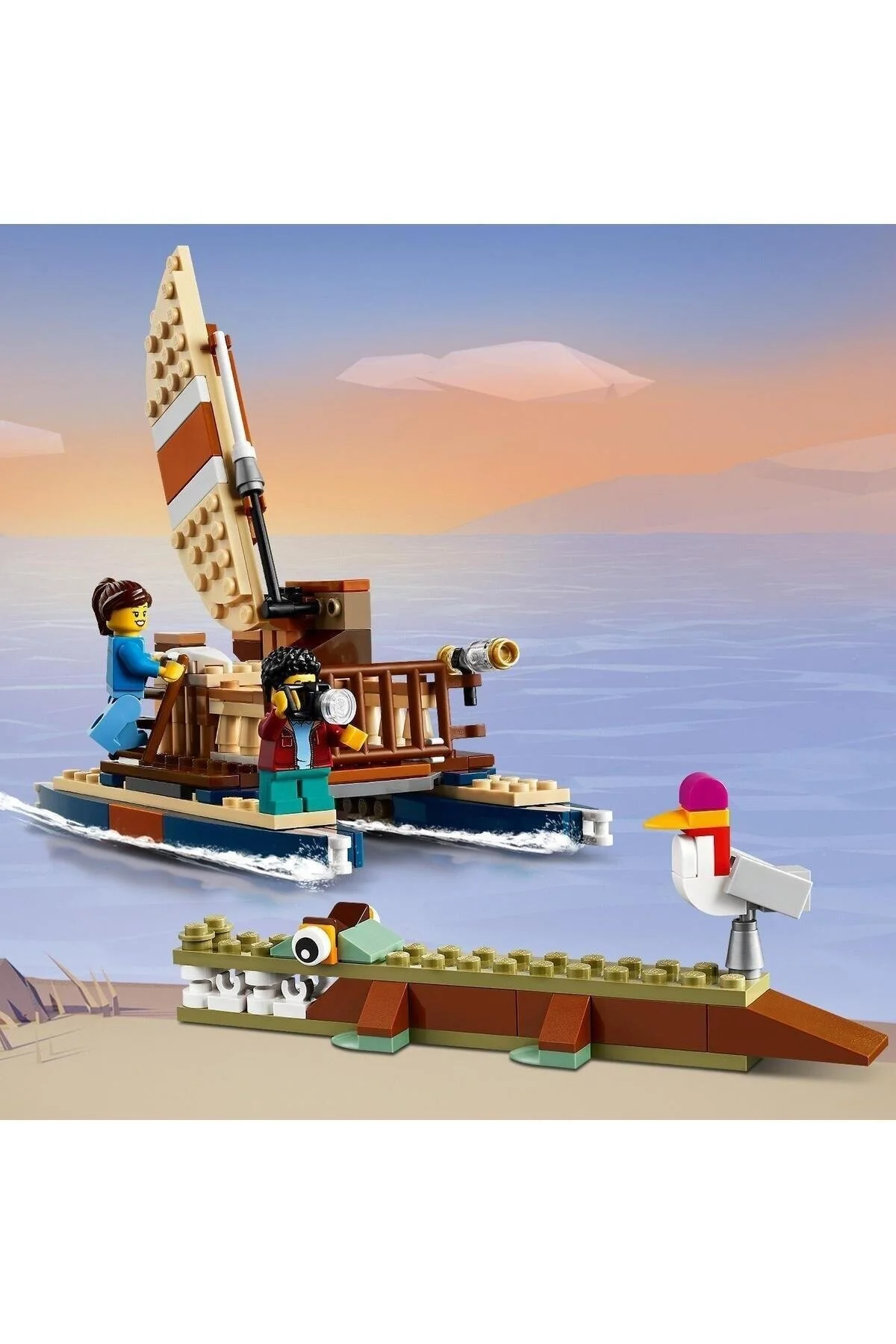 لگو و اسباب بازی های ساخت محور CREATOR 3 IN 1 SAFARI TREE HOUSE 397 PIECES AGE 7 31116 از ترکیه LEGO