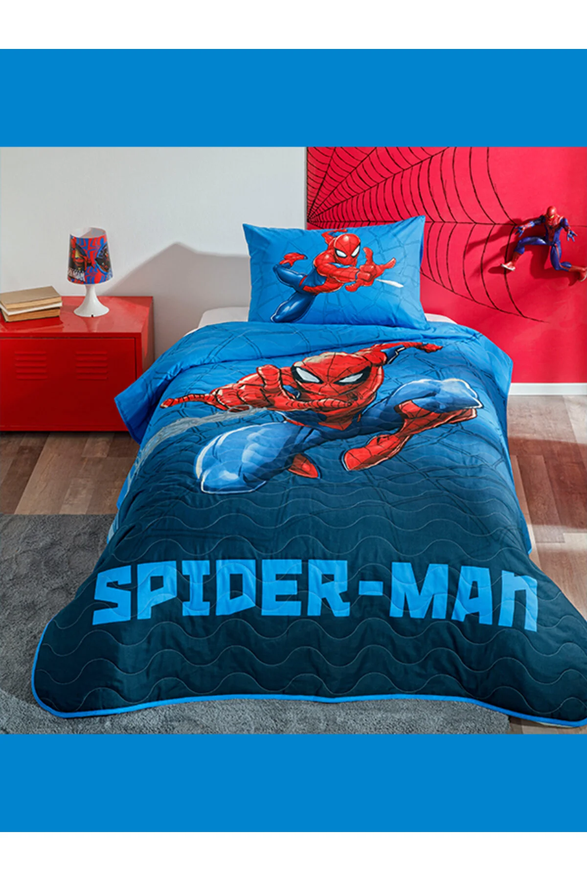 روتختی یک نفره چند رنگ ست دارای مجوز زورلو Spiderman Focus Single Taç
